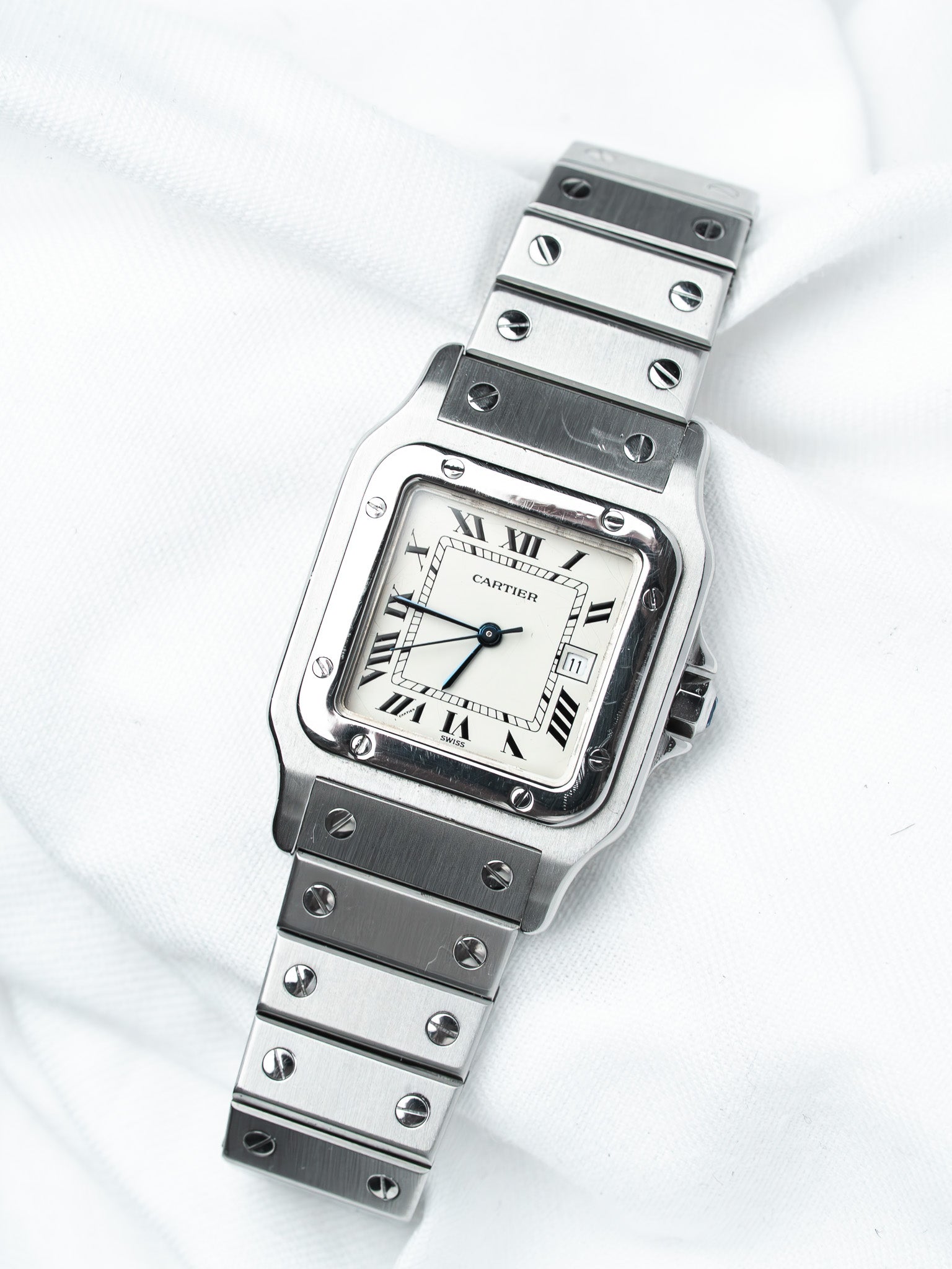 Montre Cartier Santos Carrée 2960 Acier — Automatique (1980s)