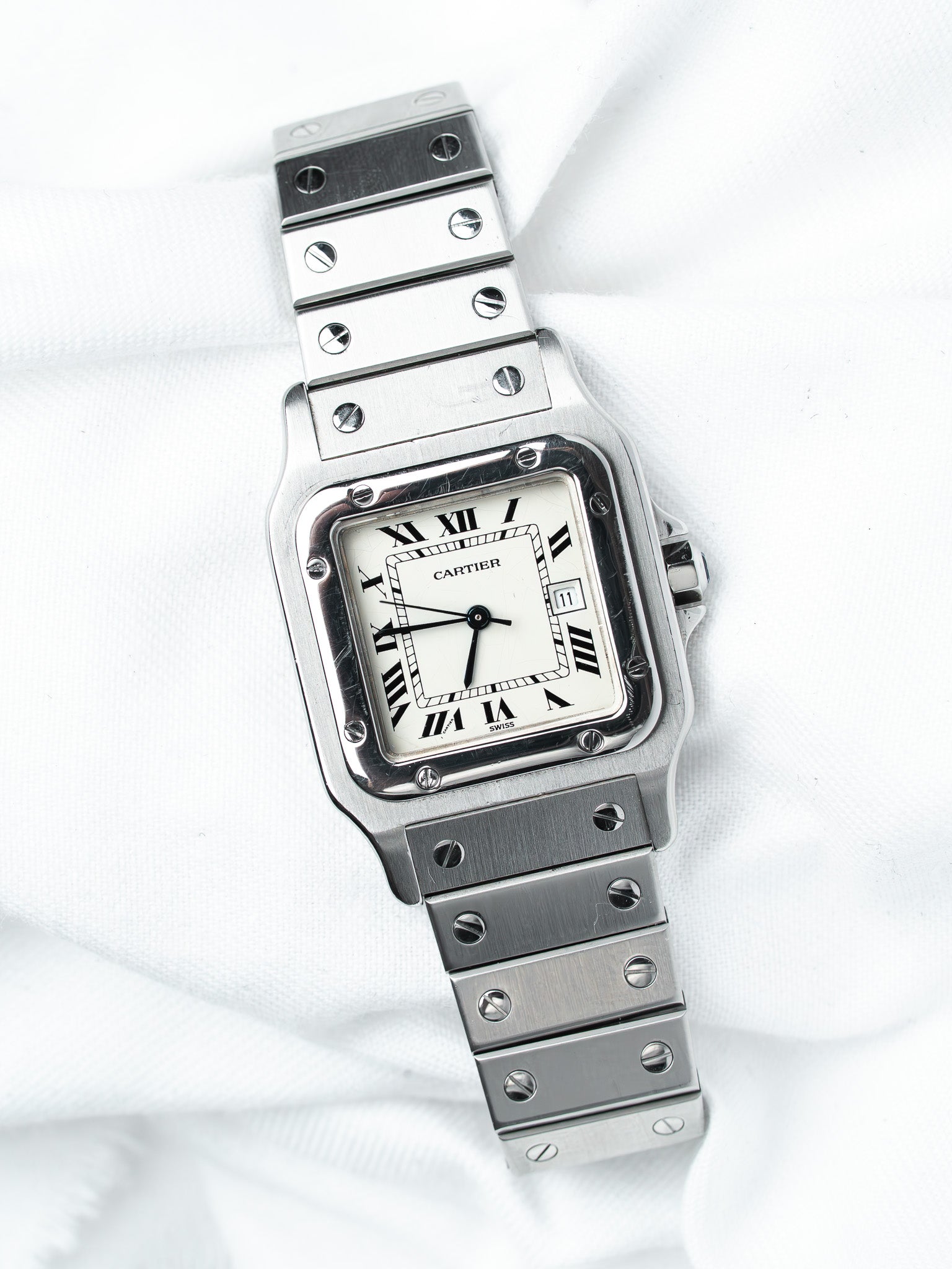 Montre Cartier Santos Carrée 2960 Acier — Automatique (1980s)