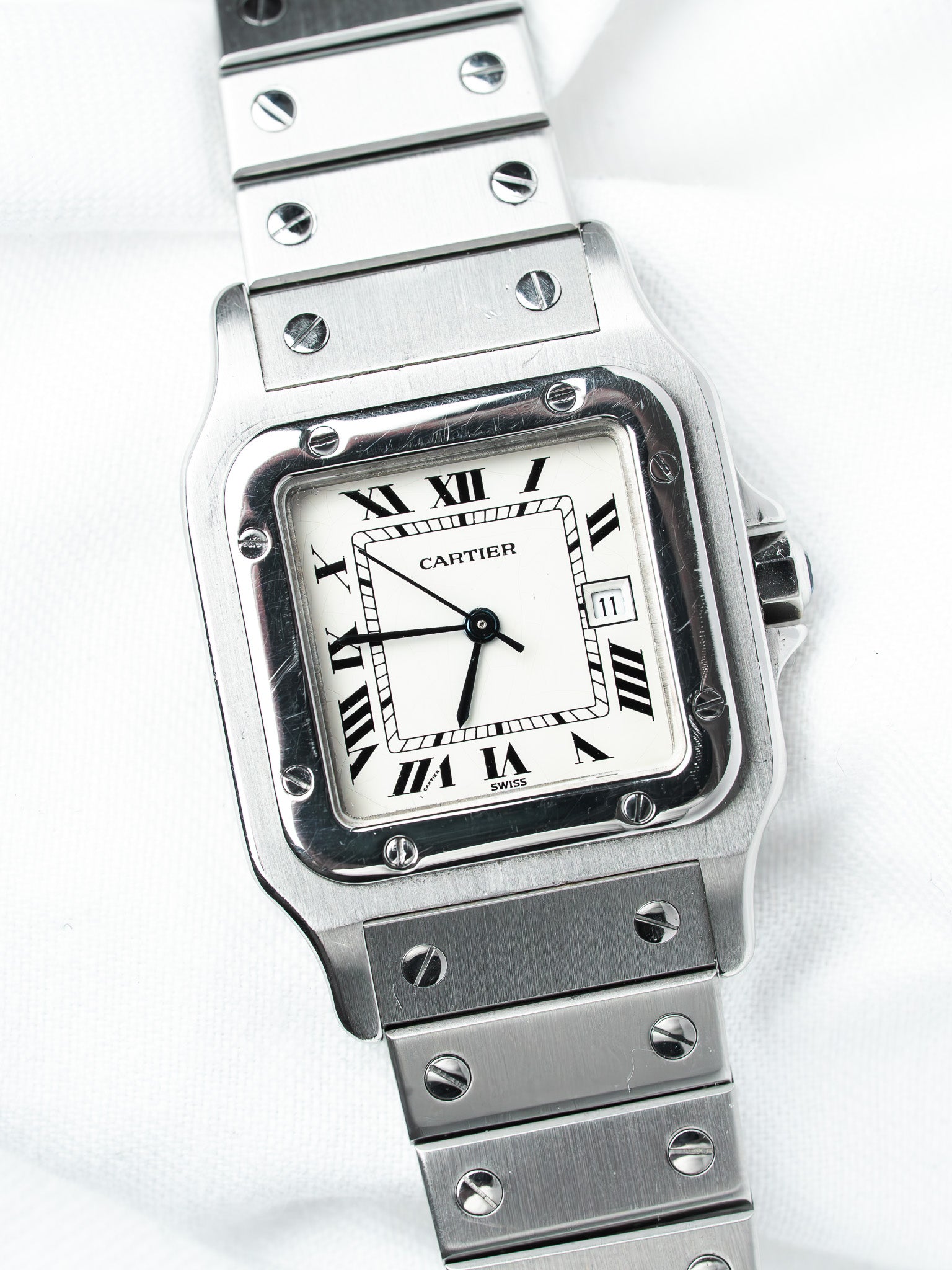 Montre Cartier Santos Carrée 2960 Acier — Automatique (1980s)