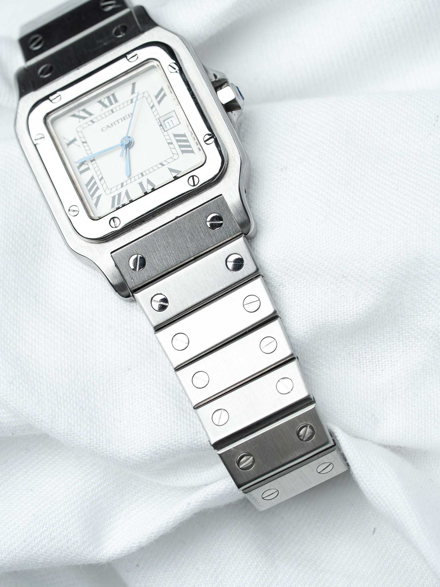 Montre Cartier Santos Carrée 2960 Acier — Automatique (1980s)