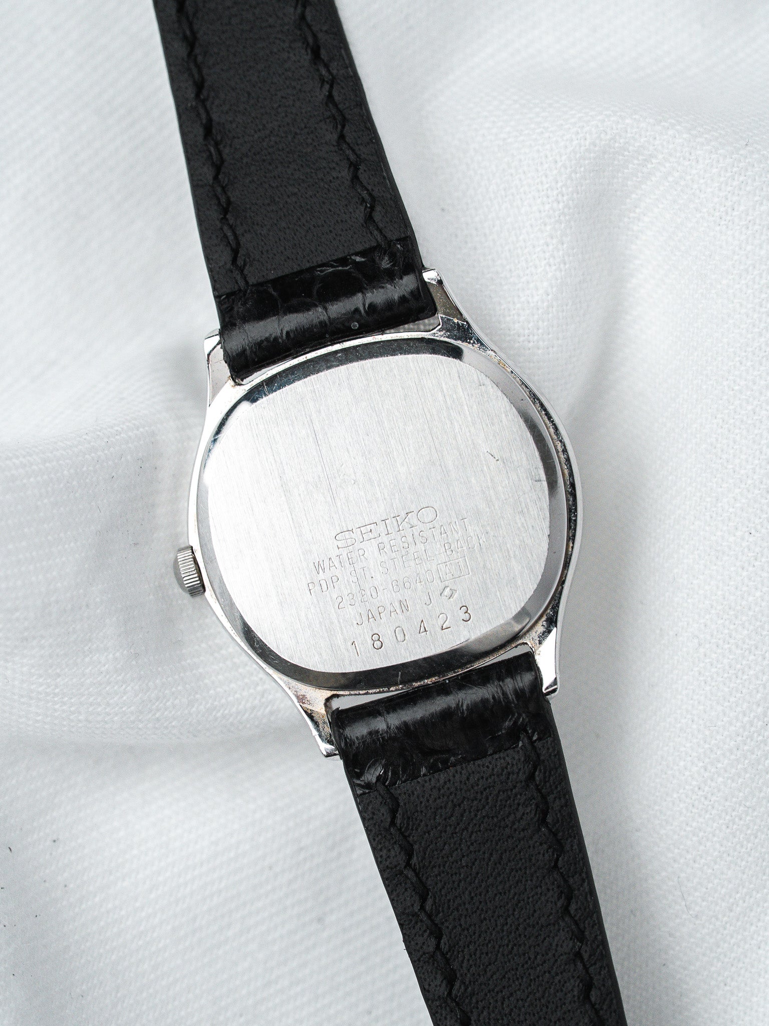 Montre Seiko 2320-6640 Acier — Coussin Cadran Romain (1981)