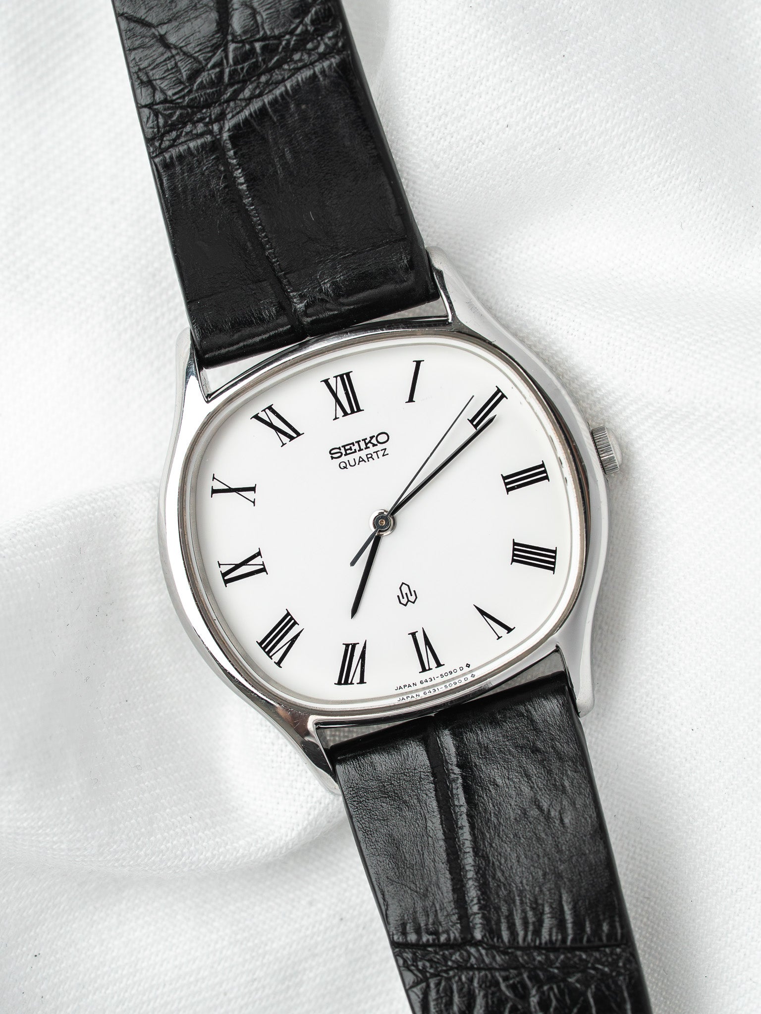 Montre Seiko 6431-5040 Acier — Coussin Cadran Romain (1982)