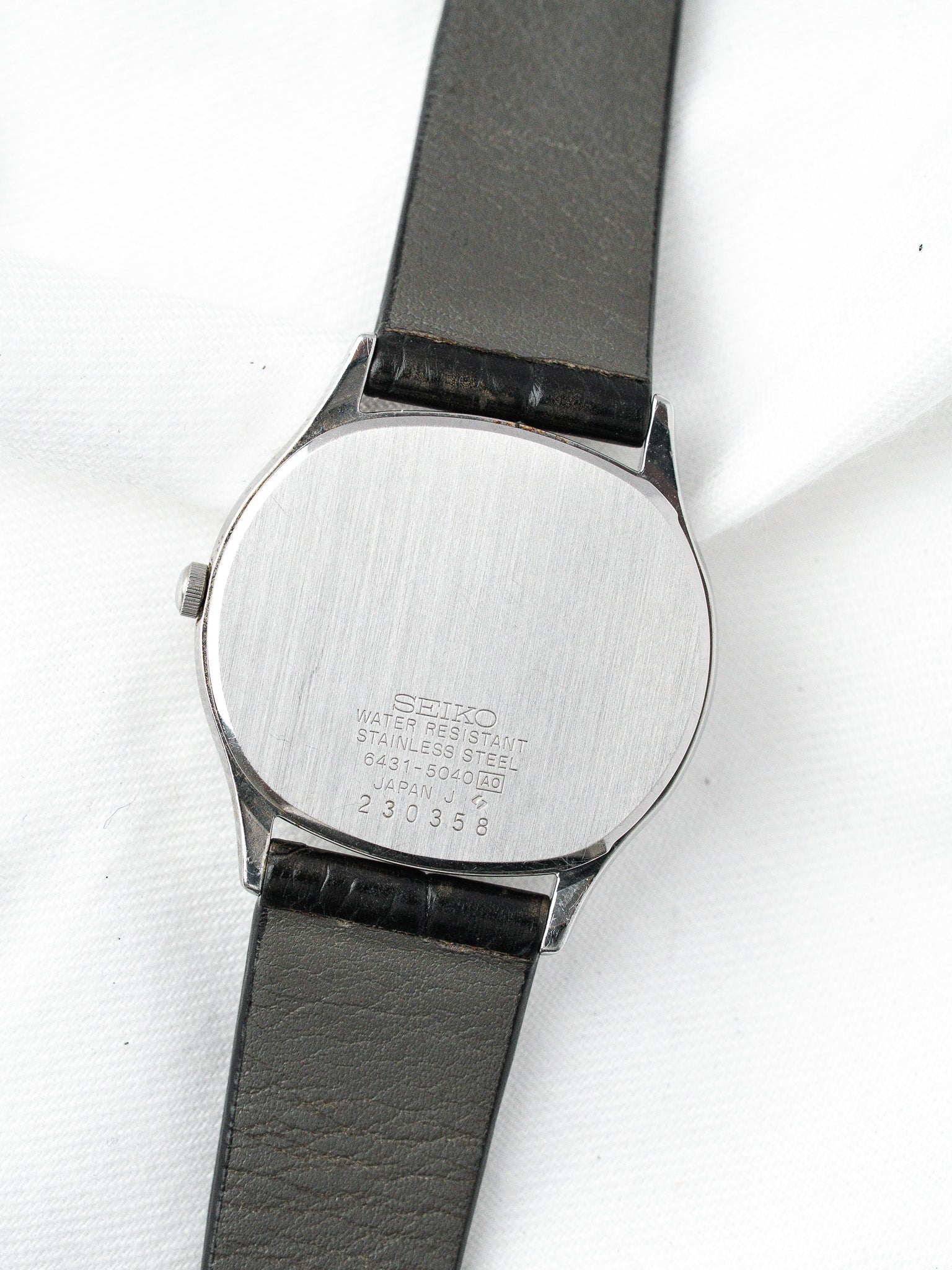 Montre Seiko 6431-5040 Acier — Coussin Cadran Romain (1982)