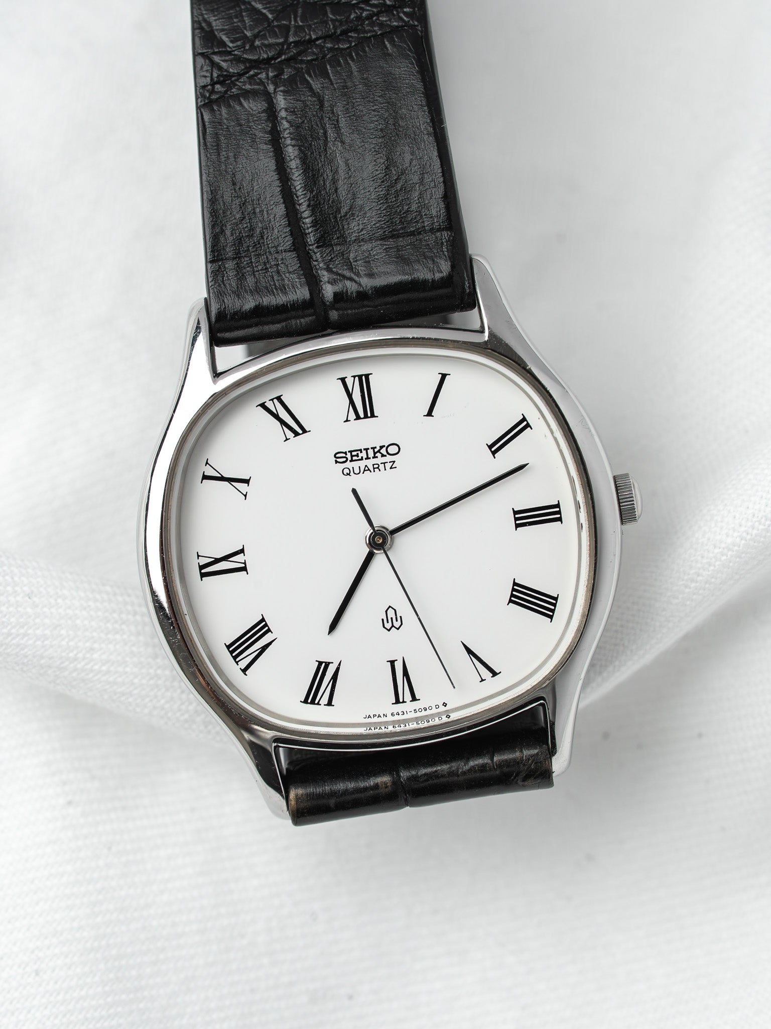 Montre Seiko 6431-5040 Acier — Coussin Cadran Romain (1982)