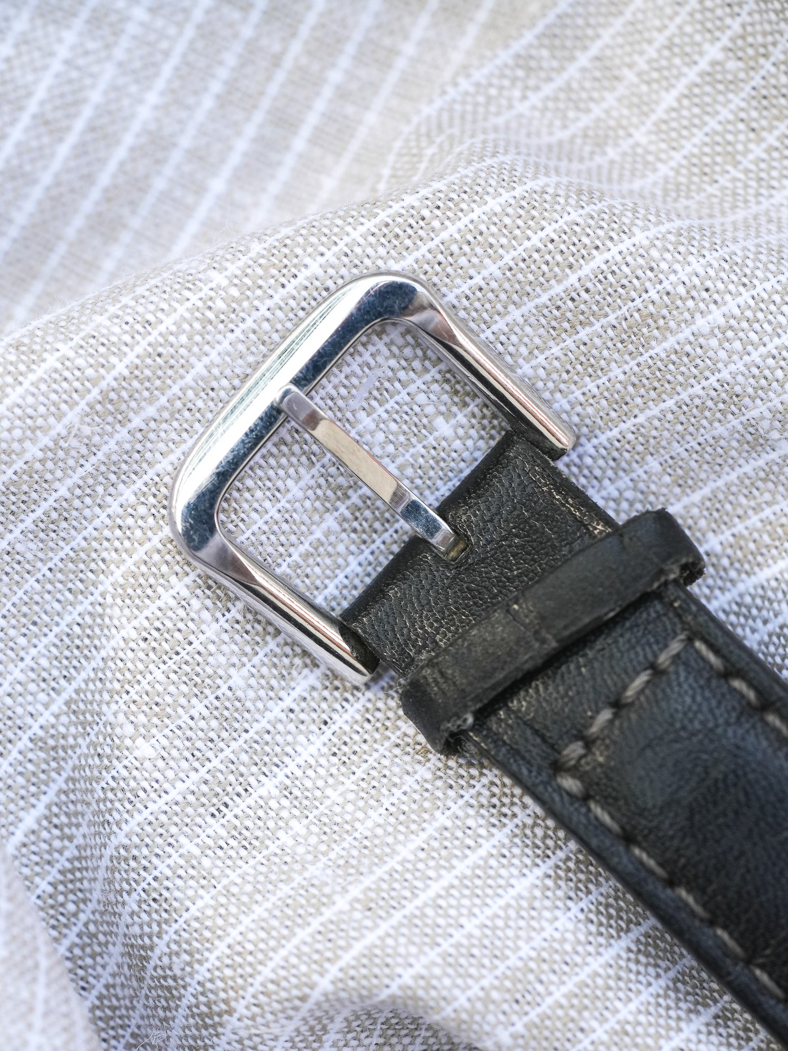 Seiko - Acier Phase de Lune Chronographe noir - 1991