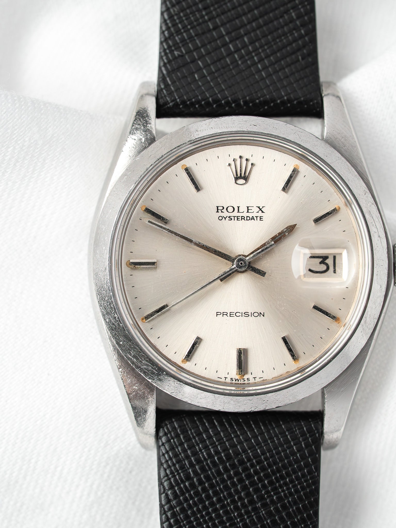 Rolex Oysterdate Precision Watch 6694 — Silvered Dial (1977) 