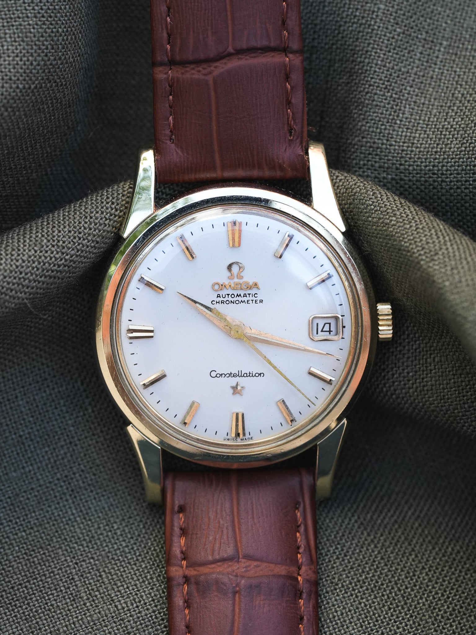 Omega - Constellation Gold Plated or White Steel Chronometer 14393-61-SC - 1961 