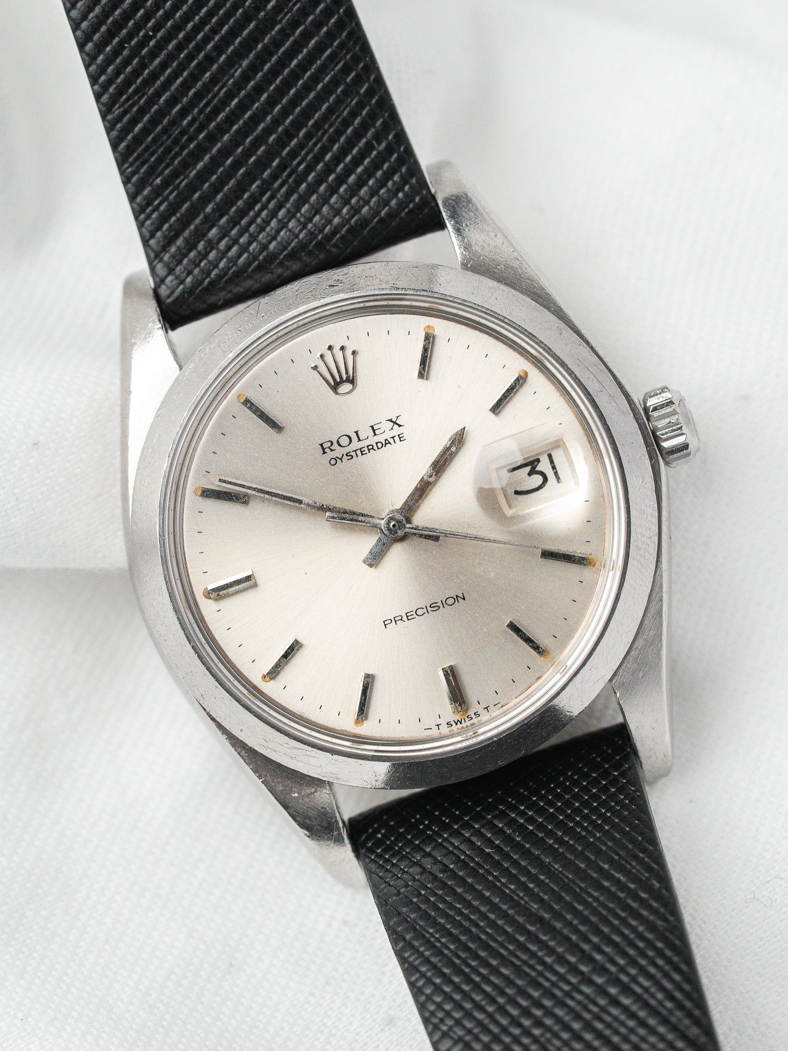 Rolex Oysterdate Precision Watch 6694 — Silvered Dial (1977) 