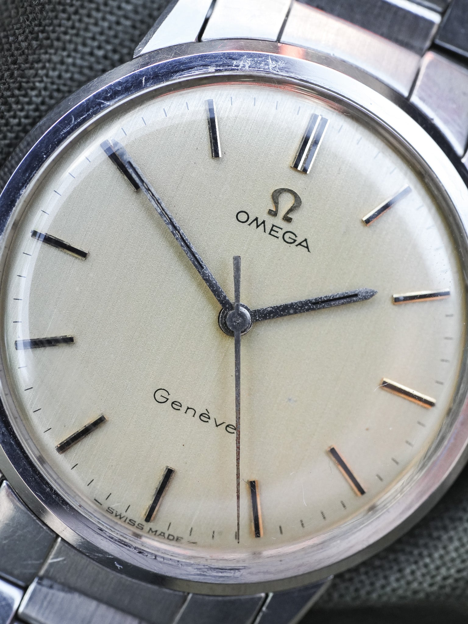 Omega - Geneve Cadran lin champagne - 1964