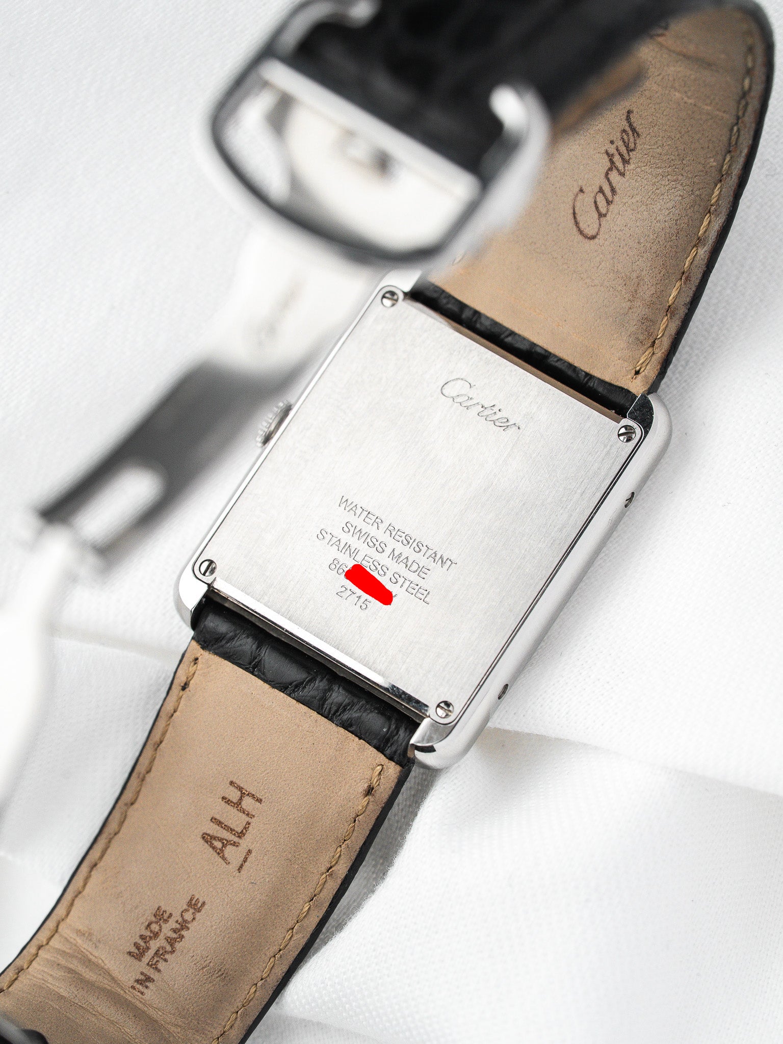 Montre Cartier Tank Solo 2715 Acier — Grand Modèle (2010s)