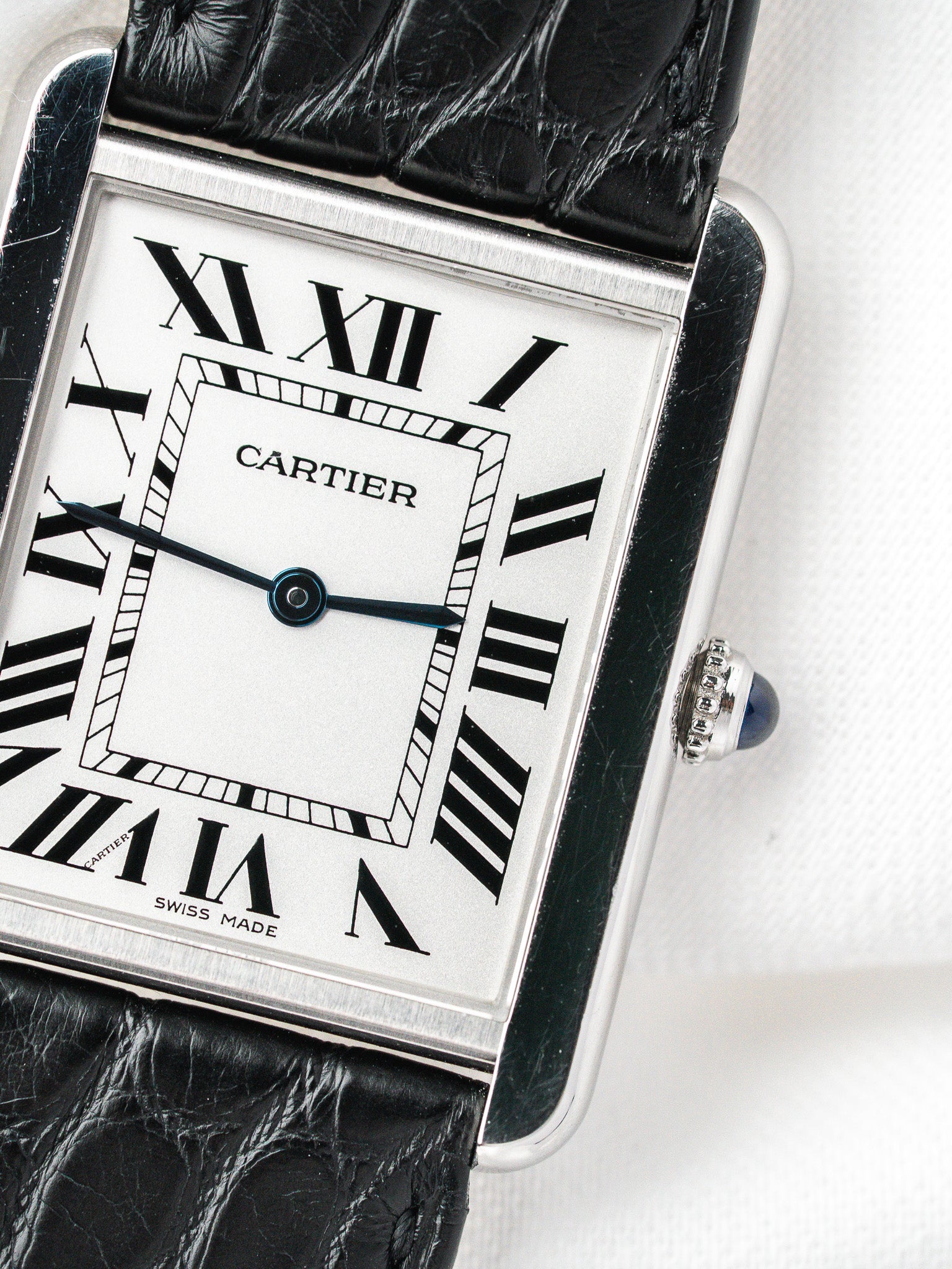 Montre Cartier Tank Solo 2715 Acier — Grand Modèle (2010s)
