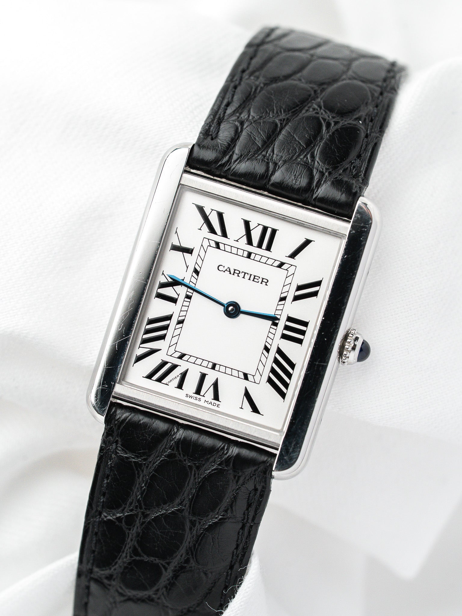Montre Cartier Tank Solo 2715 Acier — Grand Modèle (2010s)