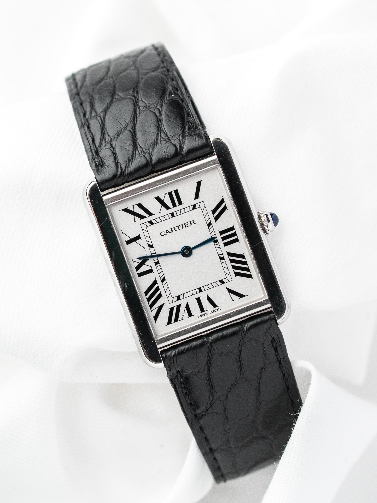 Montre Cartier Tank Solo 2715 Acier — Grand Modèle (2010s)