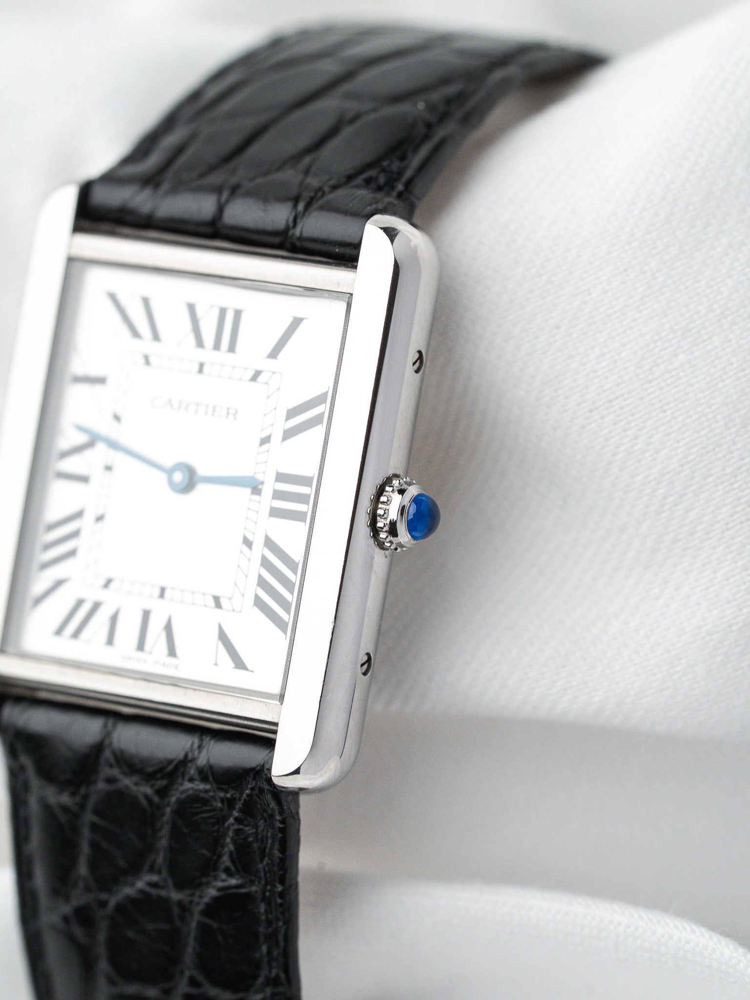 Montre Cartier Tank Solo 2715 Acier — Grand Modèle (2010s)
