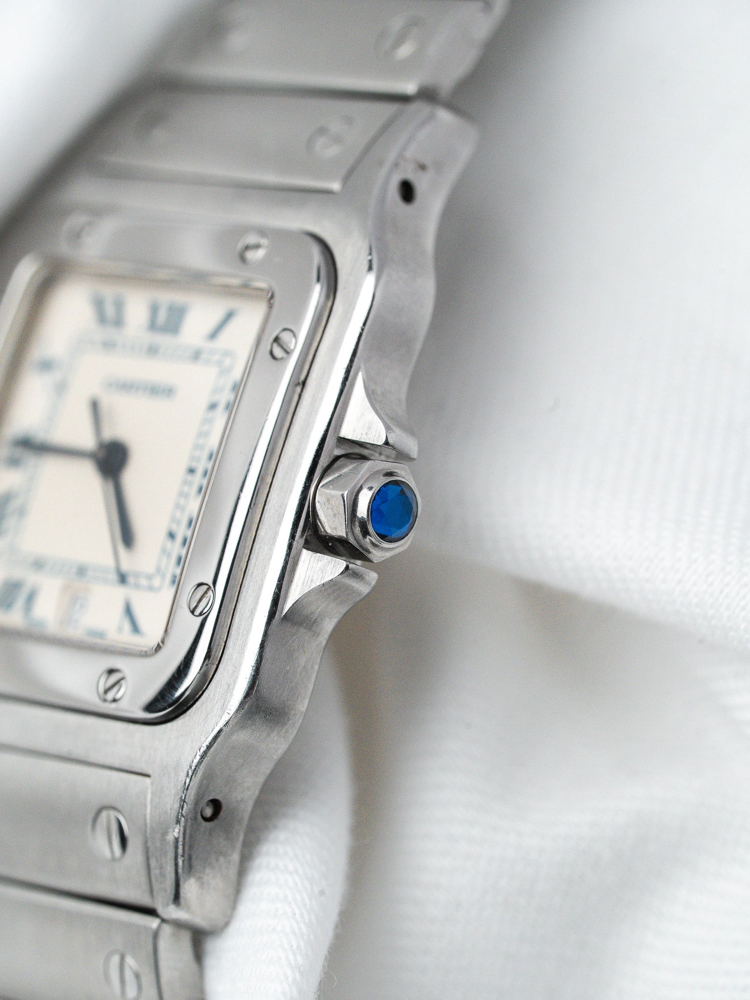 Cartier Vintage Santos Galbée Uhr 987901 — Stahl (1990s) 