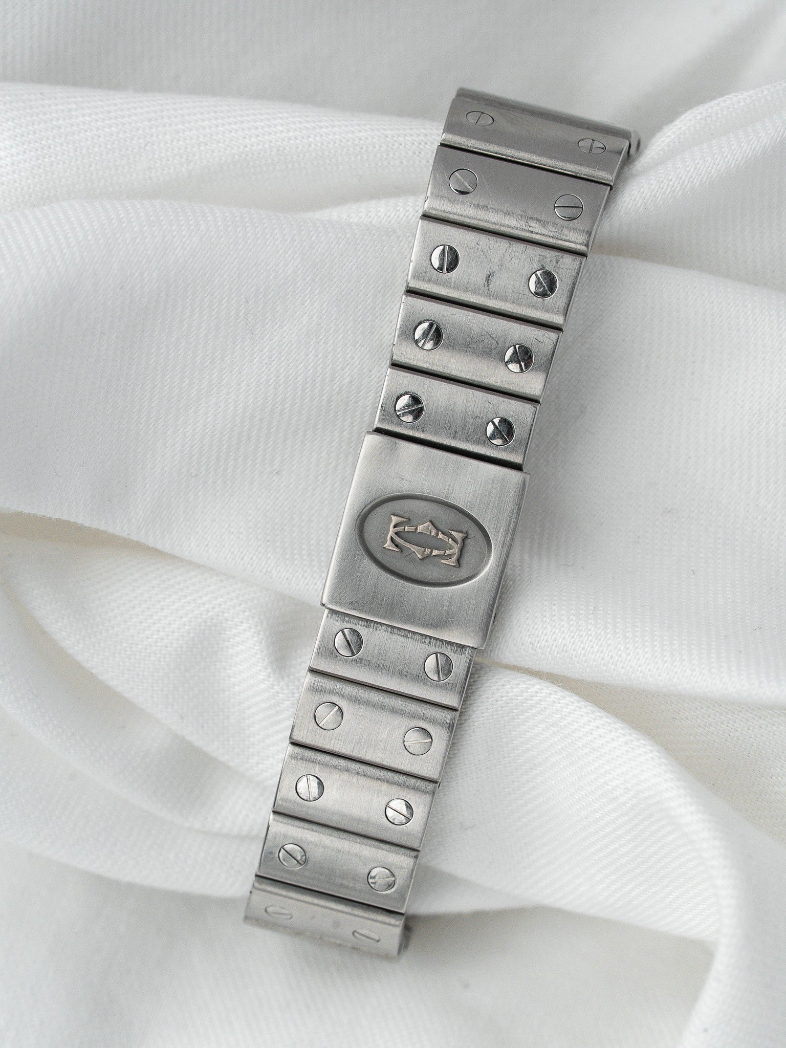 Cartier Vintage Santos Galbée Uhr 987901 — Stahl (1990s) 