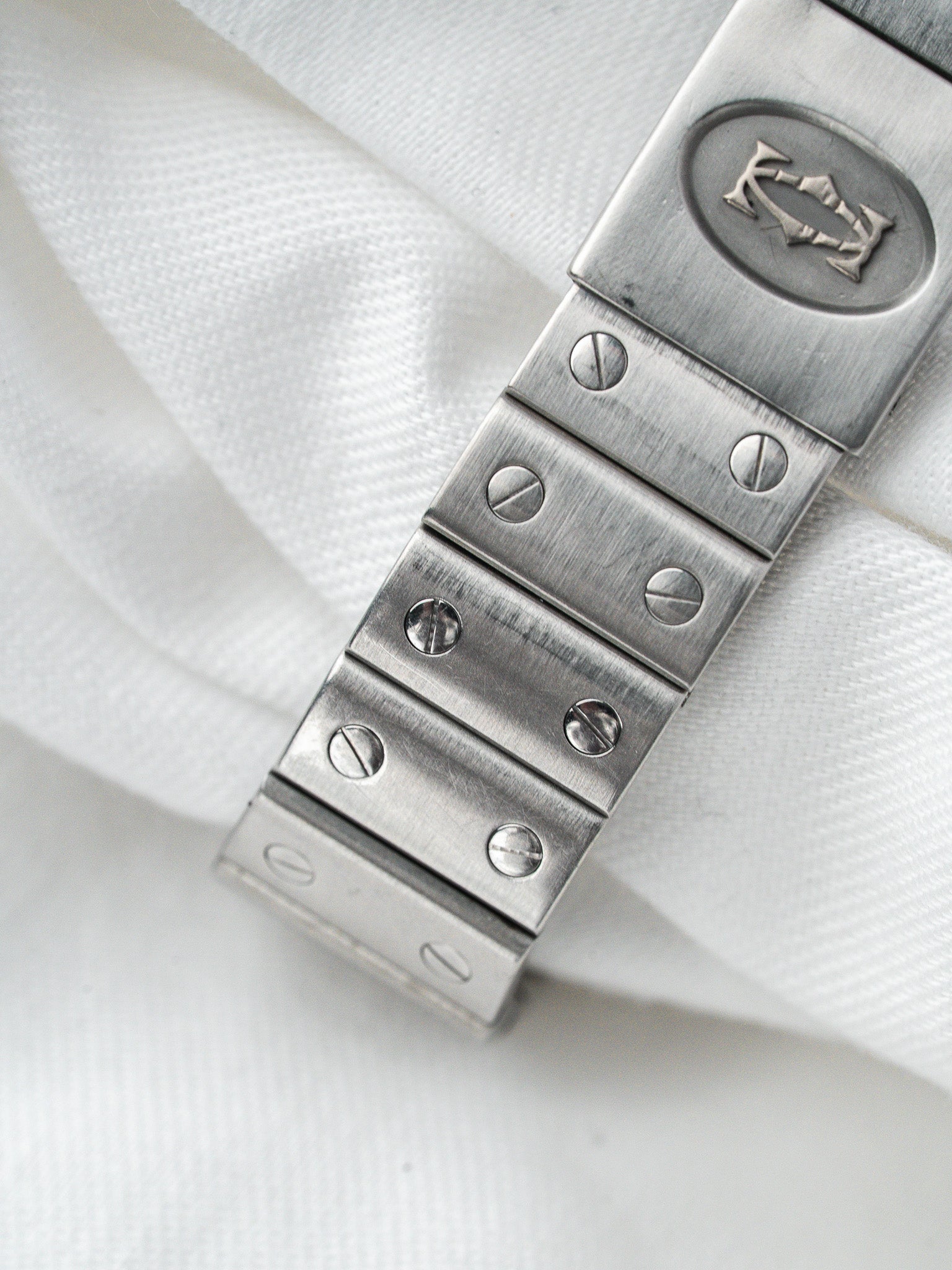 Cartier Vintage Santos Galbée Uhr 987901 — Stahl (1990s) 