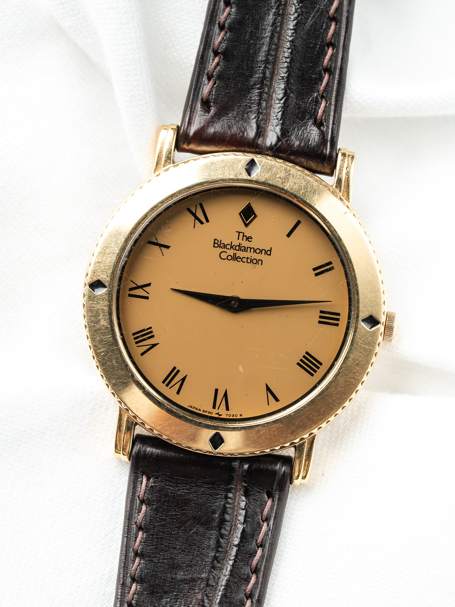 Seiko The Blackdiamond Collection Orologio — Placcato oro Quadrante nascosto (1993) 