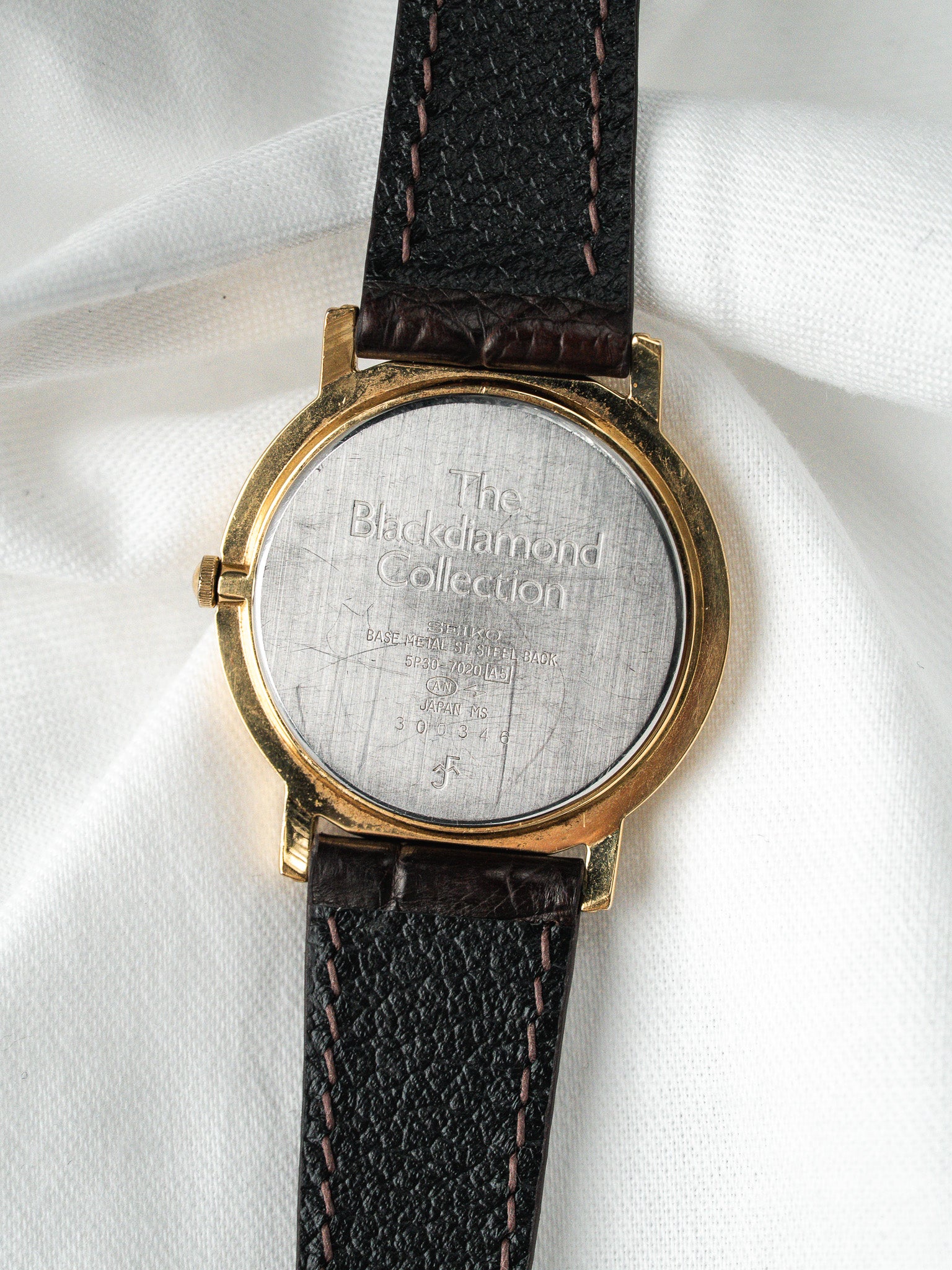Seiko The Blackdiamond Collection Orologio — Placcato oro Quadrante nascosto (1993) 