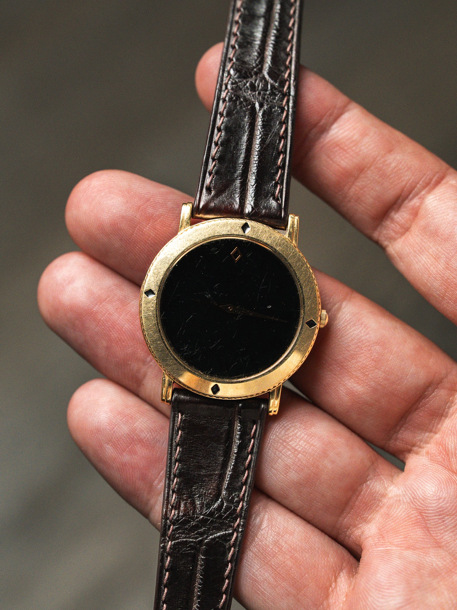 Seiko The Blackdiamond Collection Orologio — Placcato oro Quadrante nascosto (1993) 