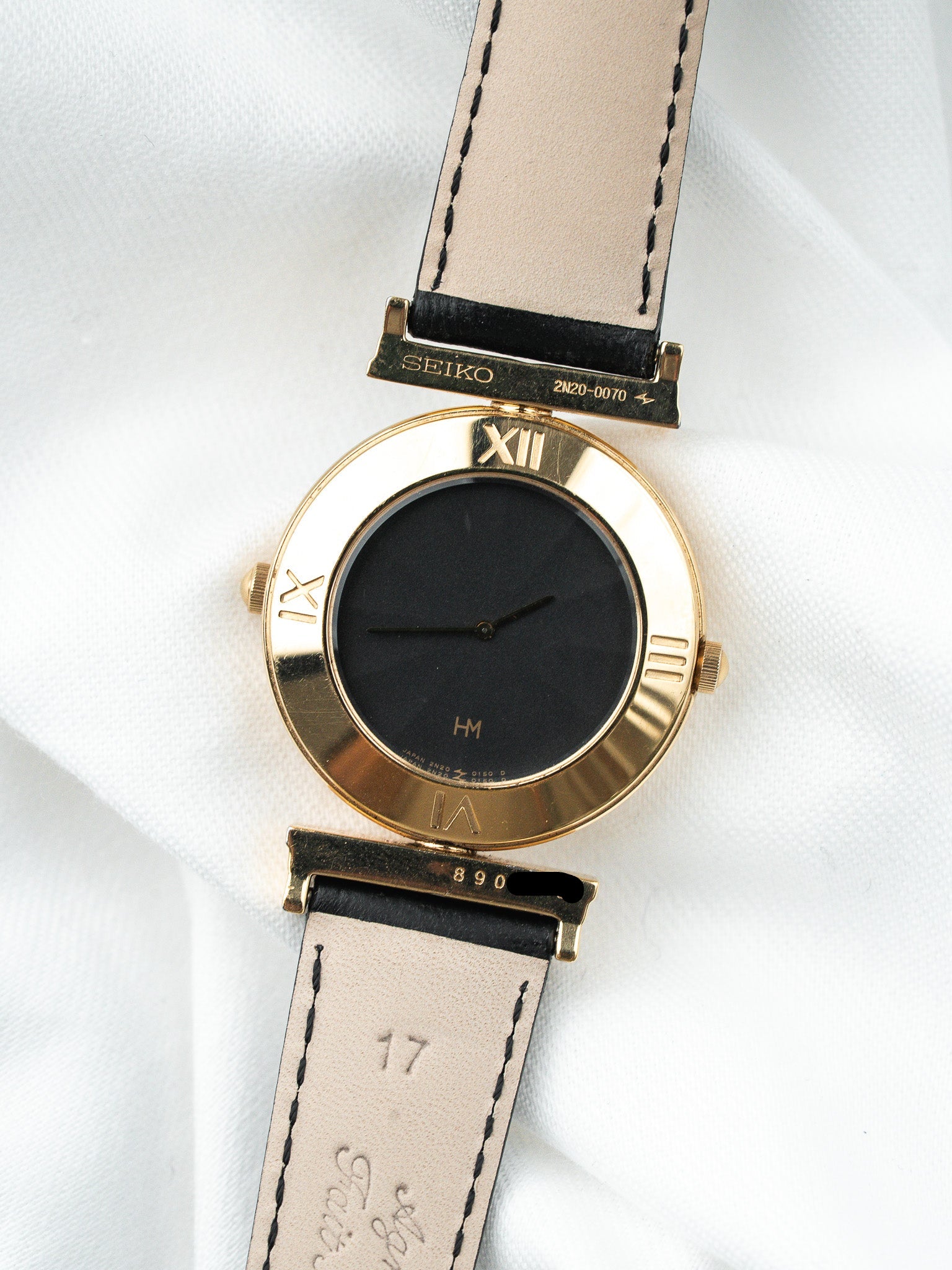 Montre Seiko Hanae Mori 2N20-0070 — Boîtier Réversible (1988)