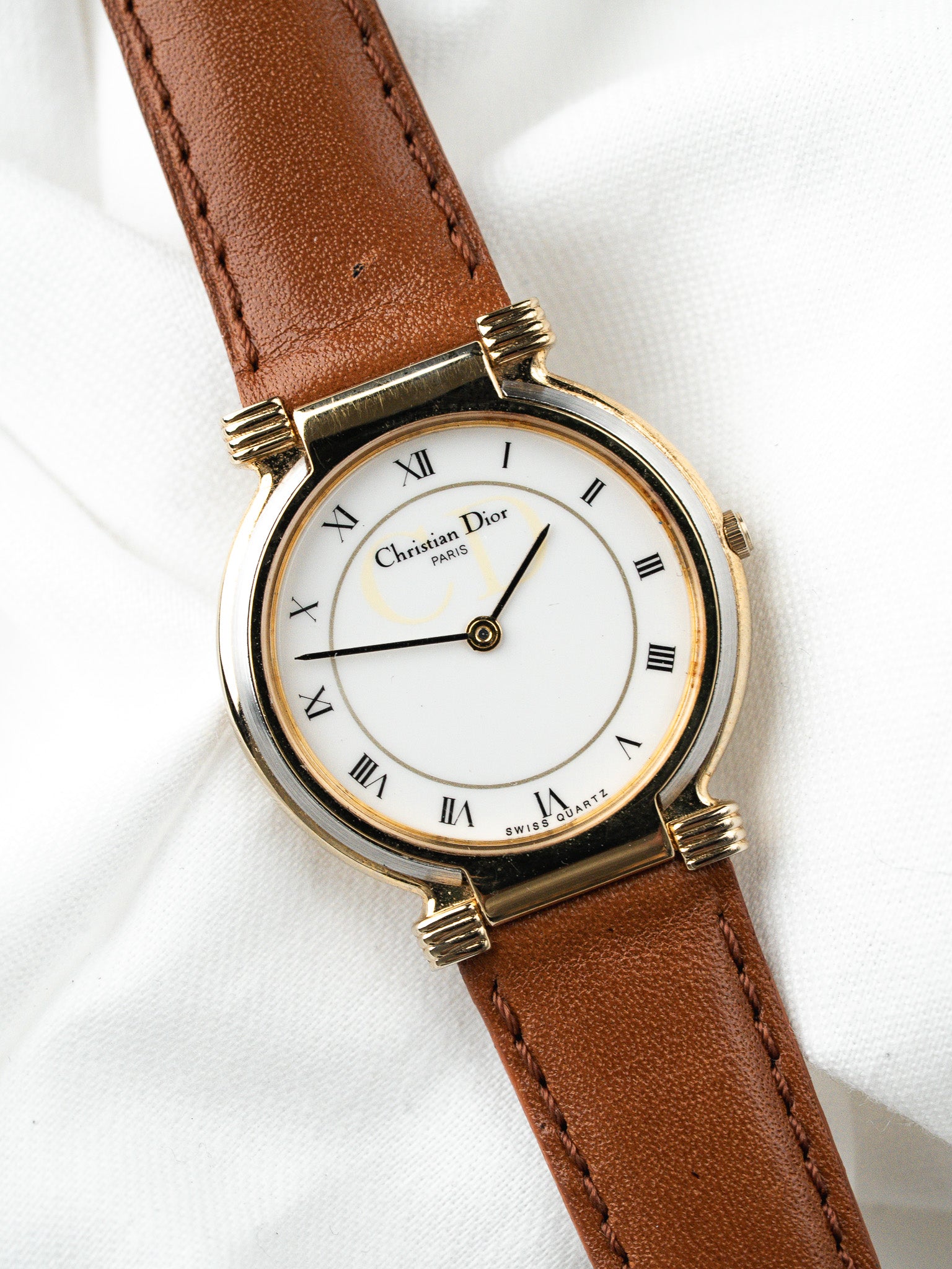 Christian Dior Vintage 511501 Watch — Two-Tone Monogram (1990s) 