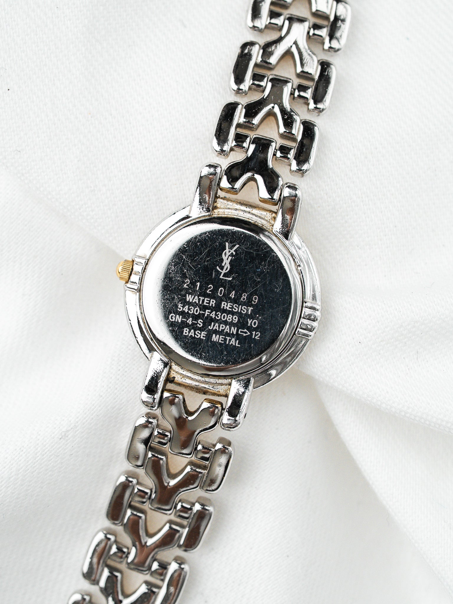 Yves Saint Laurent Vintage Watch — Two-Tone Blue Dial (1990s) 