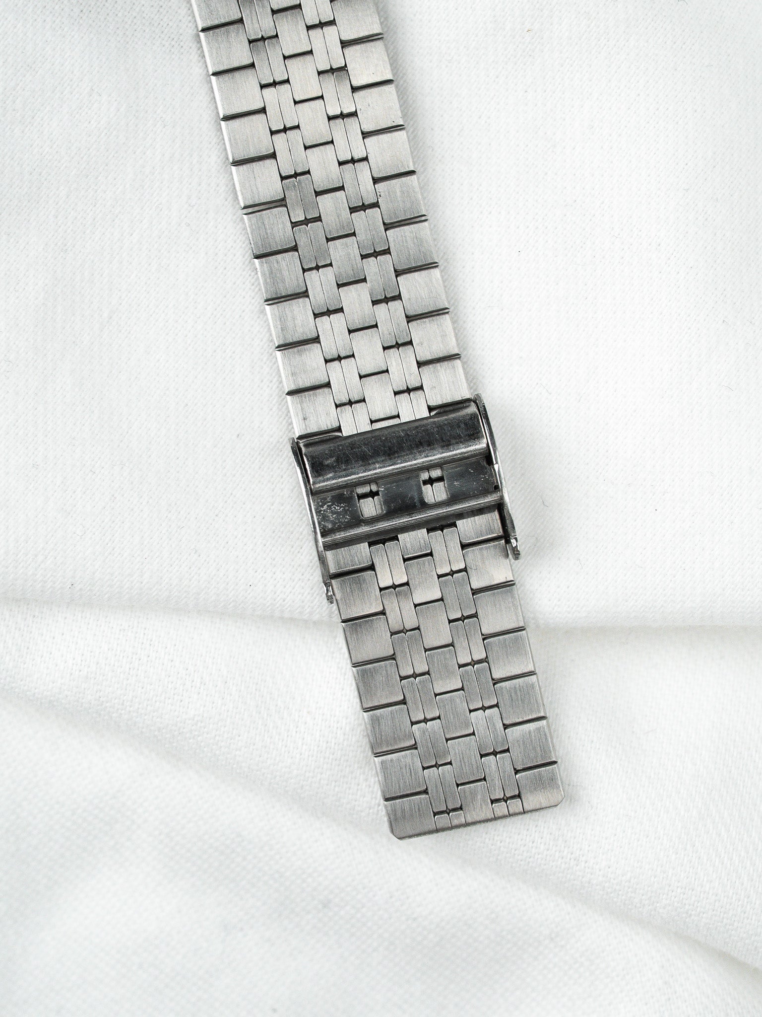 Montre Seiko Emblem 4120-5020 Acier — Cadran Bleu Chevrons (1977)