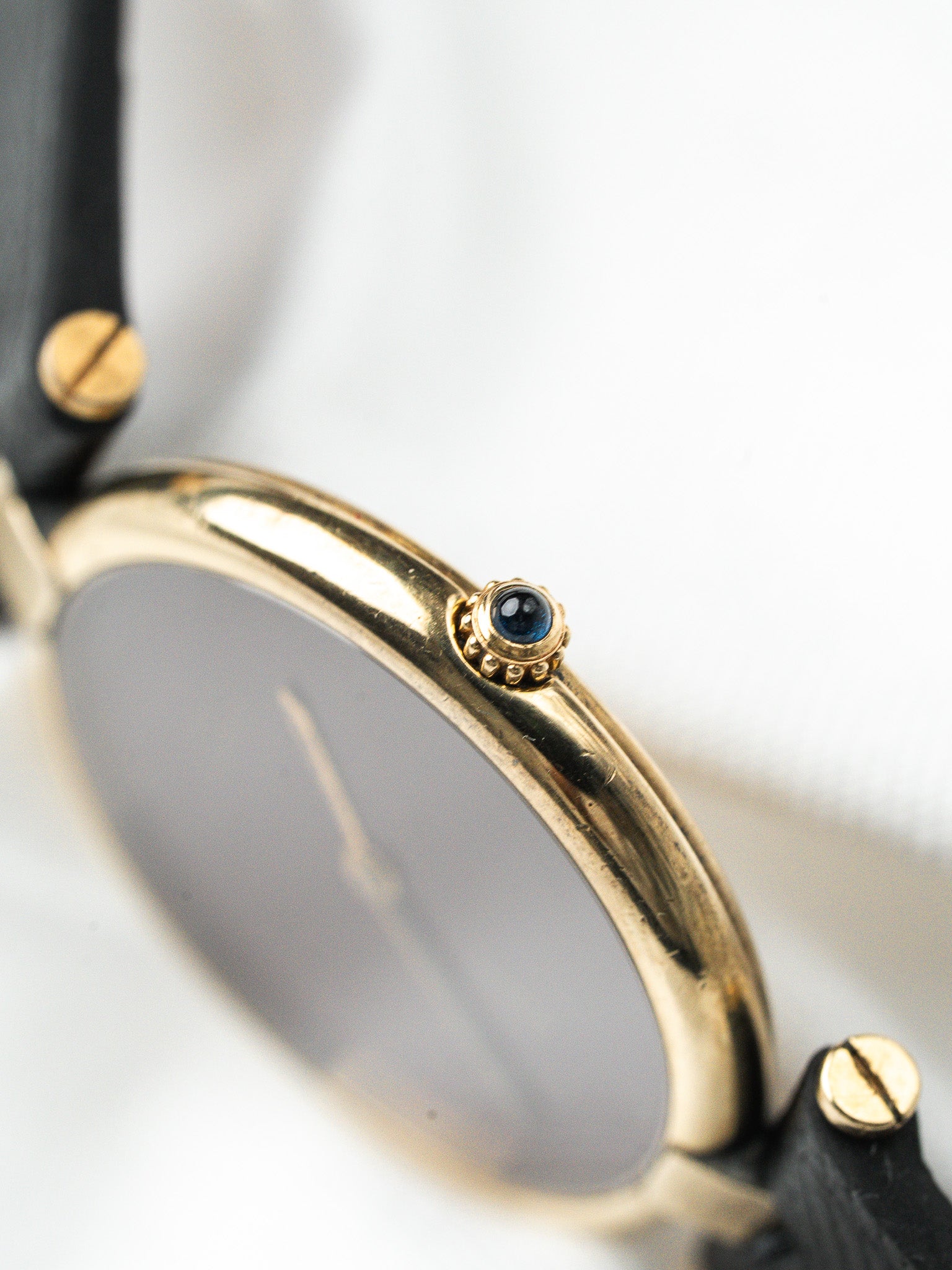 Cartier Must Vendôme 1861 Vermeil — Cadran Burgundy Spider (1990s)