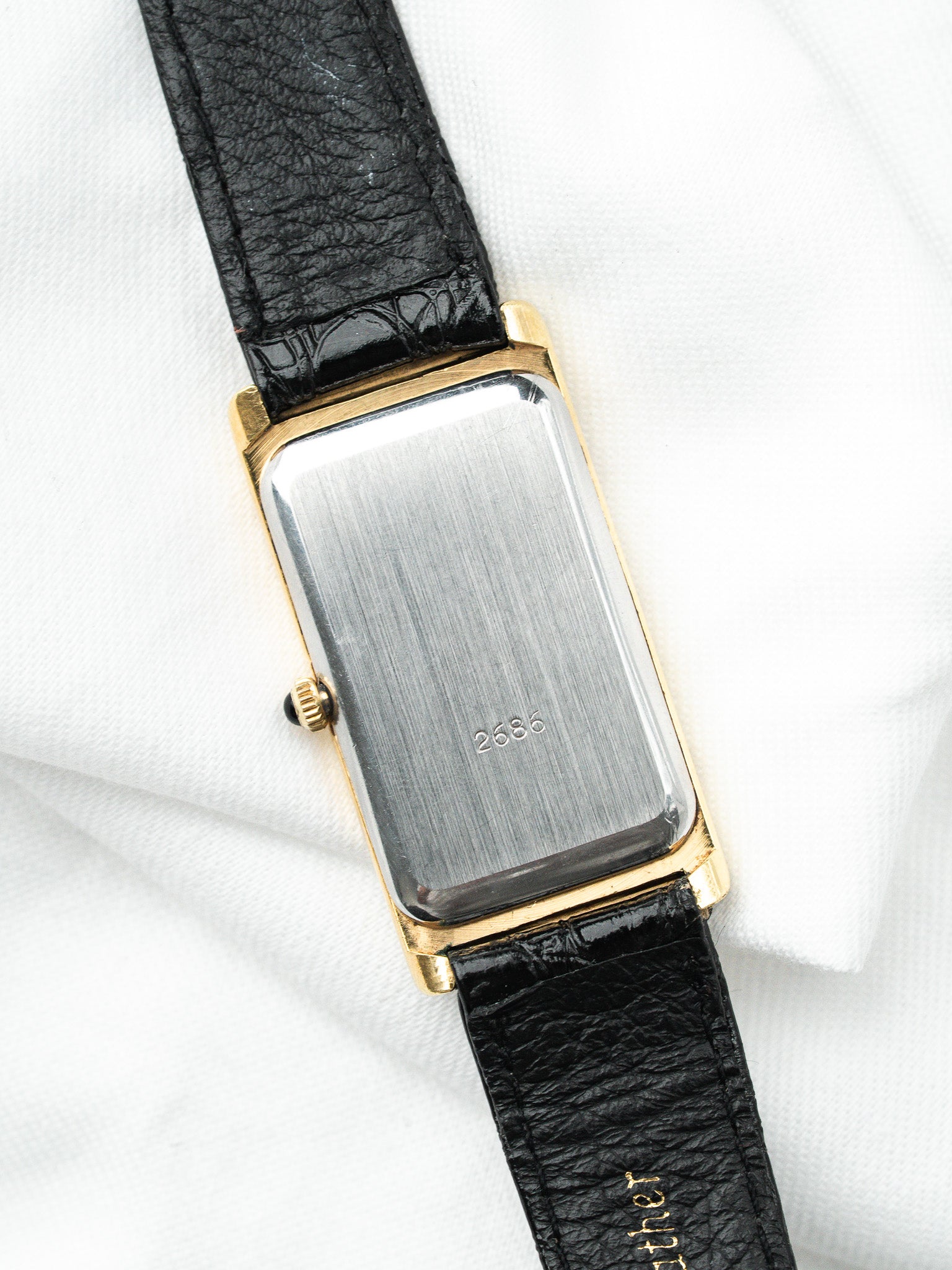 Montre Michel Herbelin Tank Allongé — Plaqué Or (1970s)