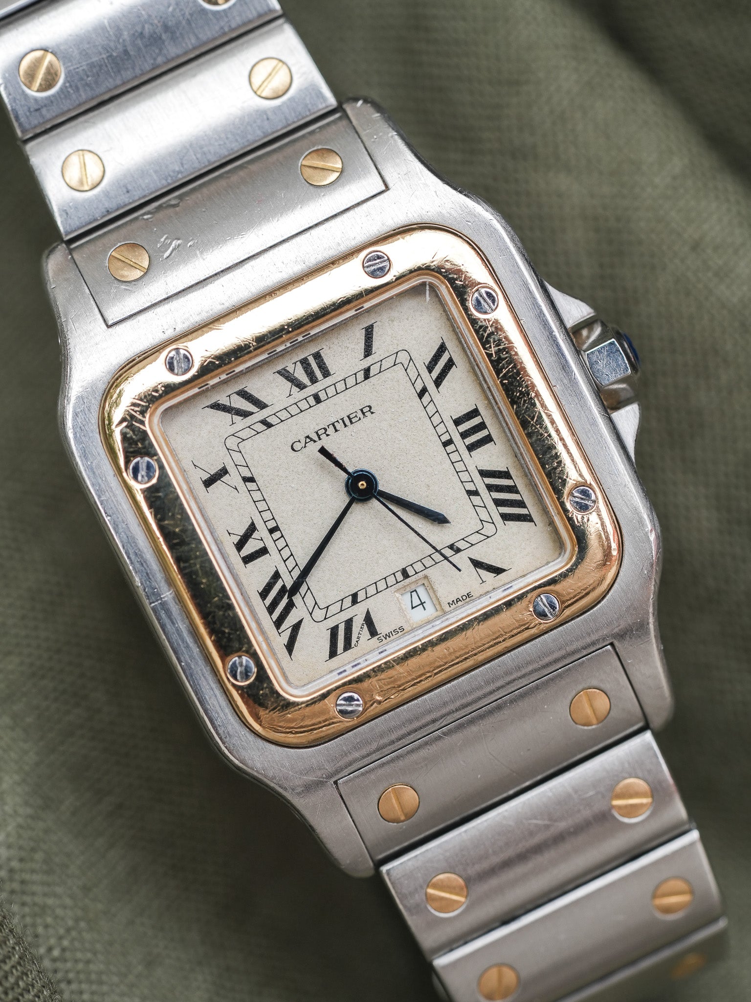 Cartier - Santos Galbée 1879 Acier Or 29mm - 1990s