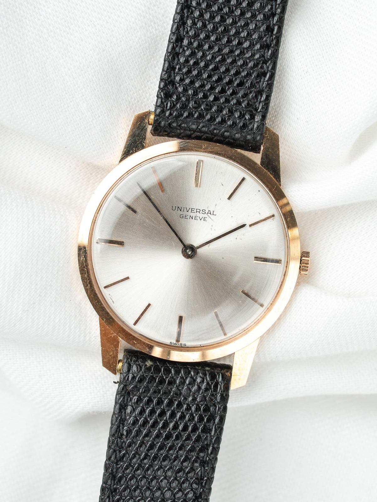 Universal Genève Vintage Uhr - 18 Karat Roségold Extra Flach (1964) 