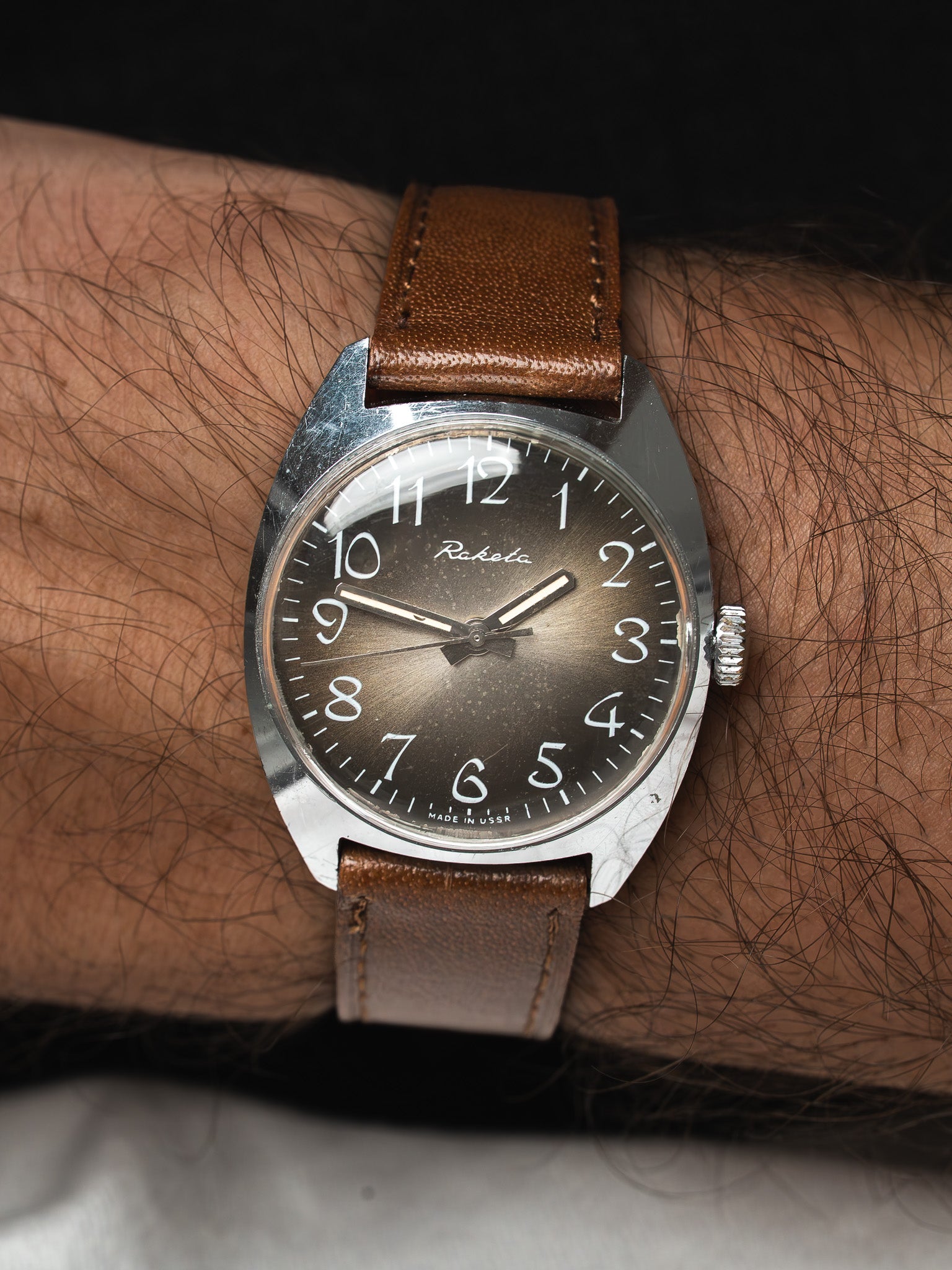 Raketa USSR Watch — Bronze Gradient Fumé Dial (1970s) 