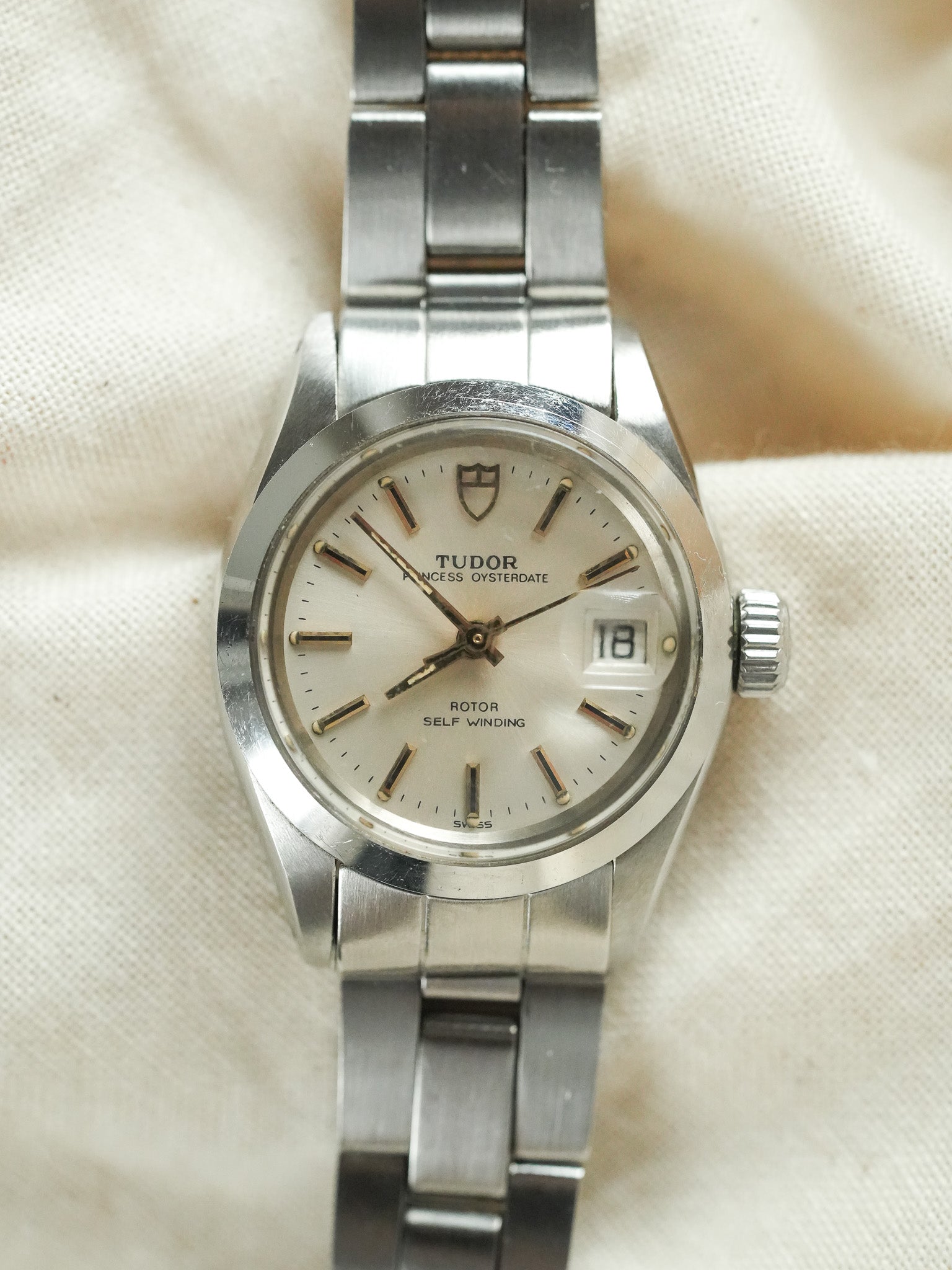 Tudor x Rolex - Princess Oysterdate 24mm Automatique Acier référence 92400 - 1985