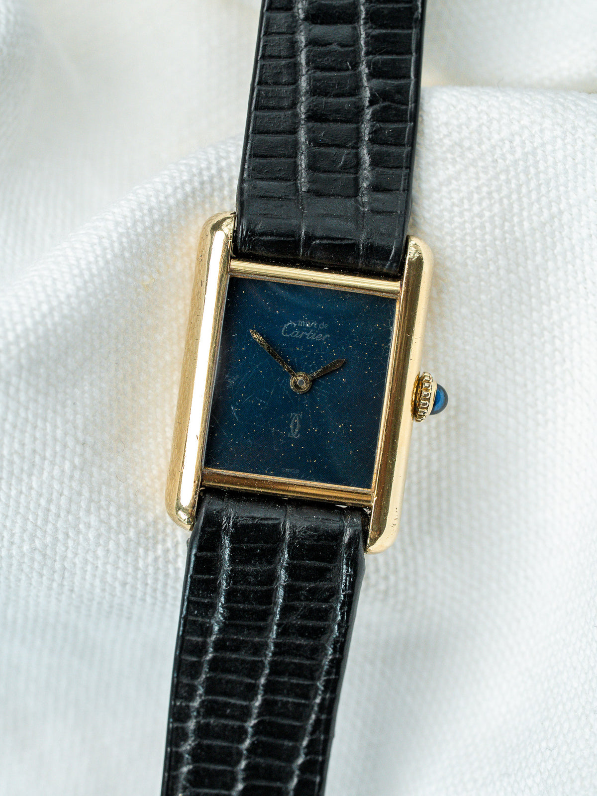 Brancards vermeil de profil - Montre Cartier Must Tank Vermeil - Atelier Victor