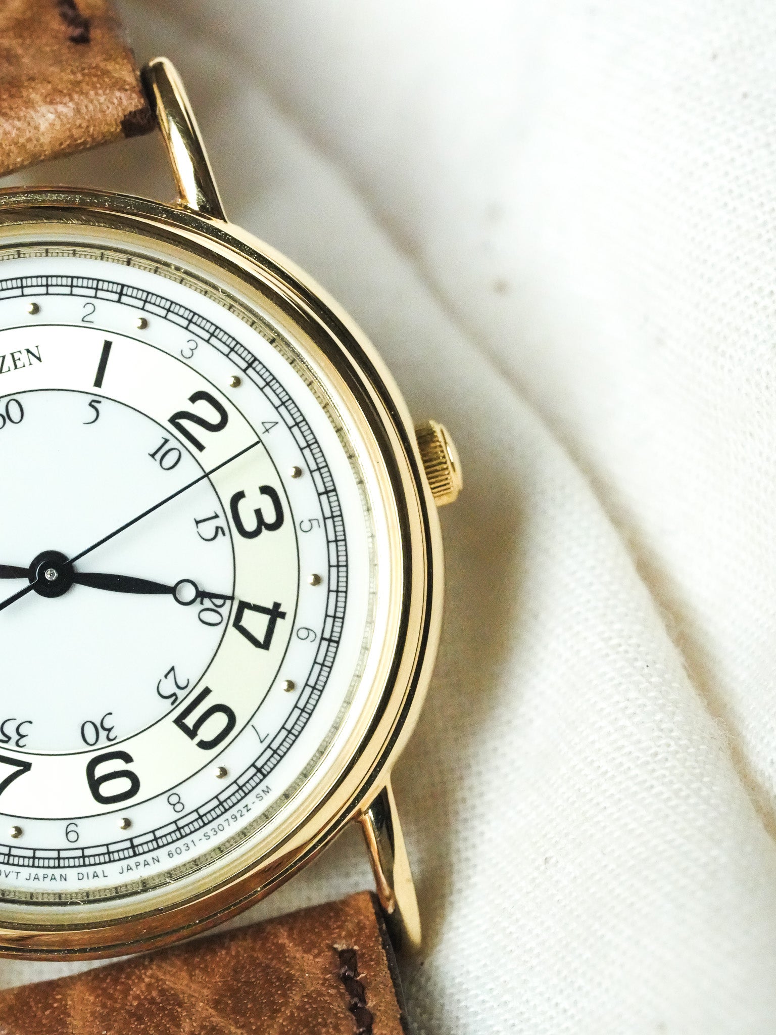 Citizen - Index double Plaqué or - NOS - 1988