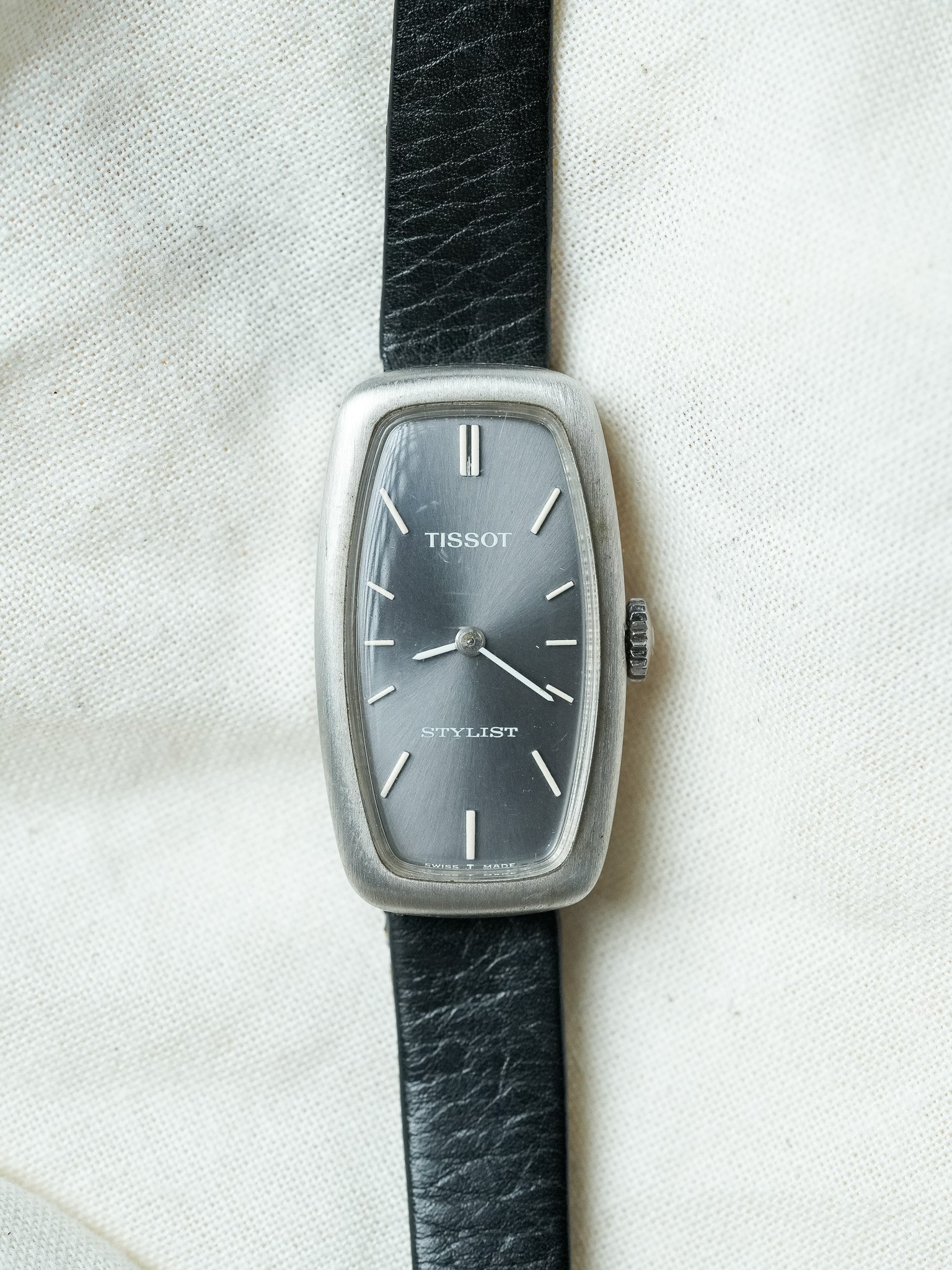 Tissot - Allungata acciaio antracite - 1980s 