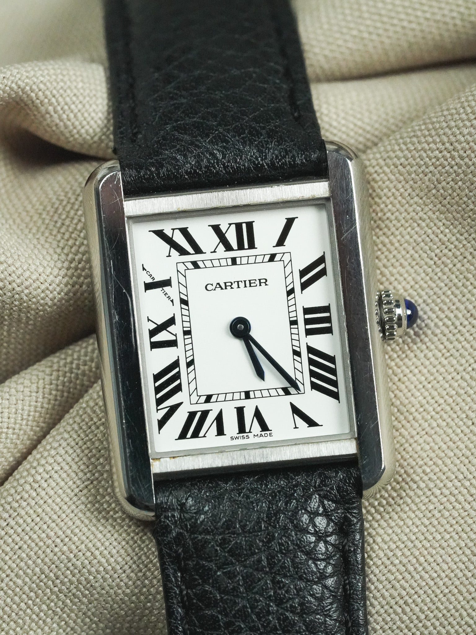 Cartier - 3170 Tank سولو ستيل كوارتز - 2010s 