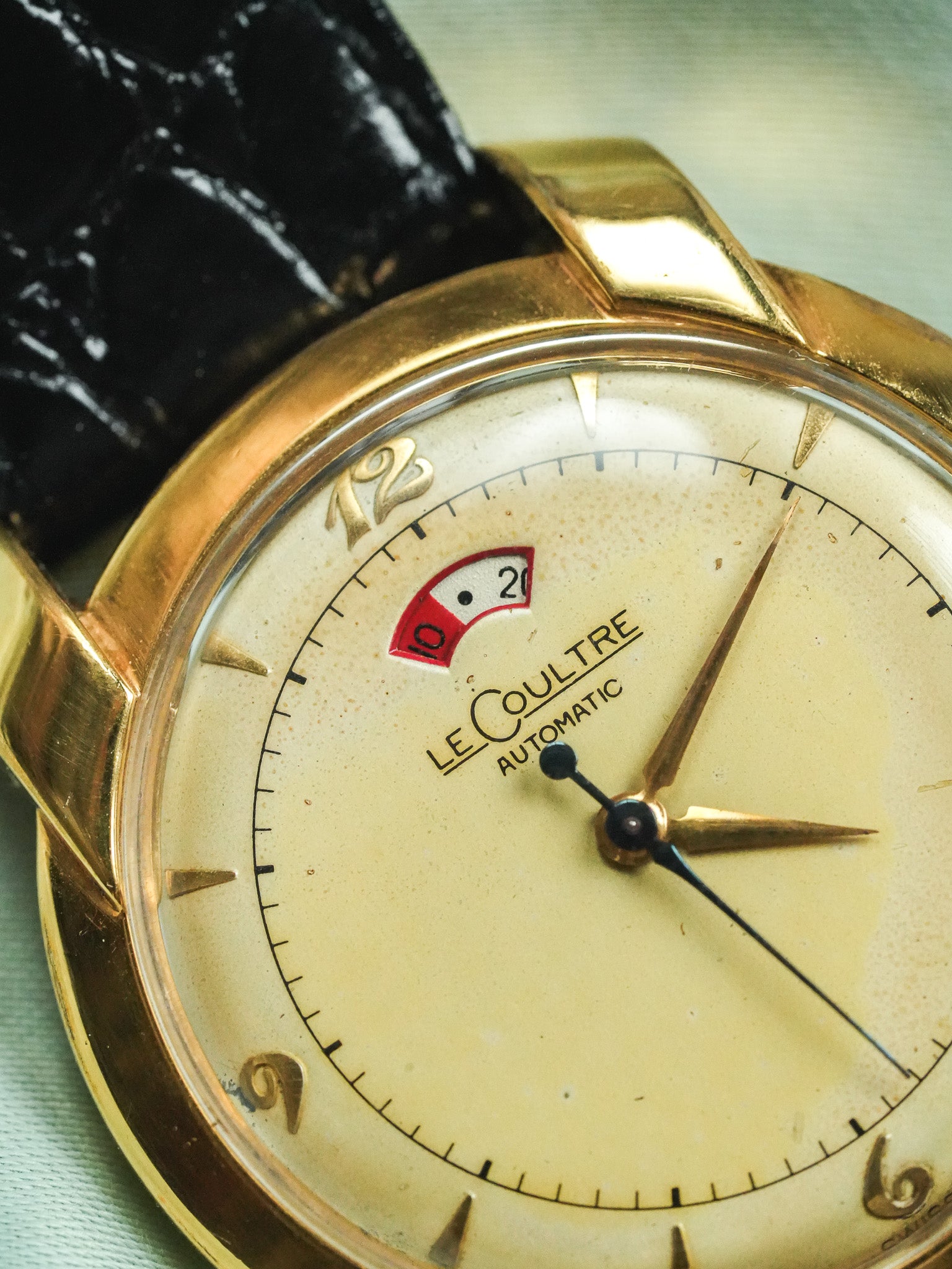 Jaeger-LeCoultre - Riserva di carica calibro 481 bumper 10k corna fantasia - 1950s 