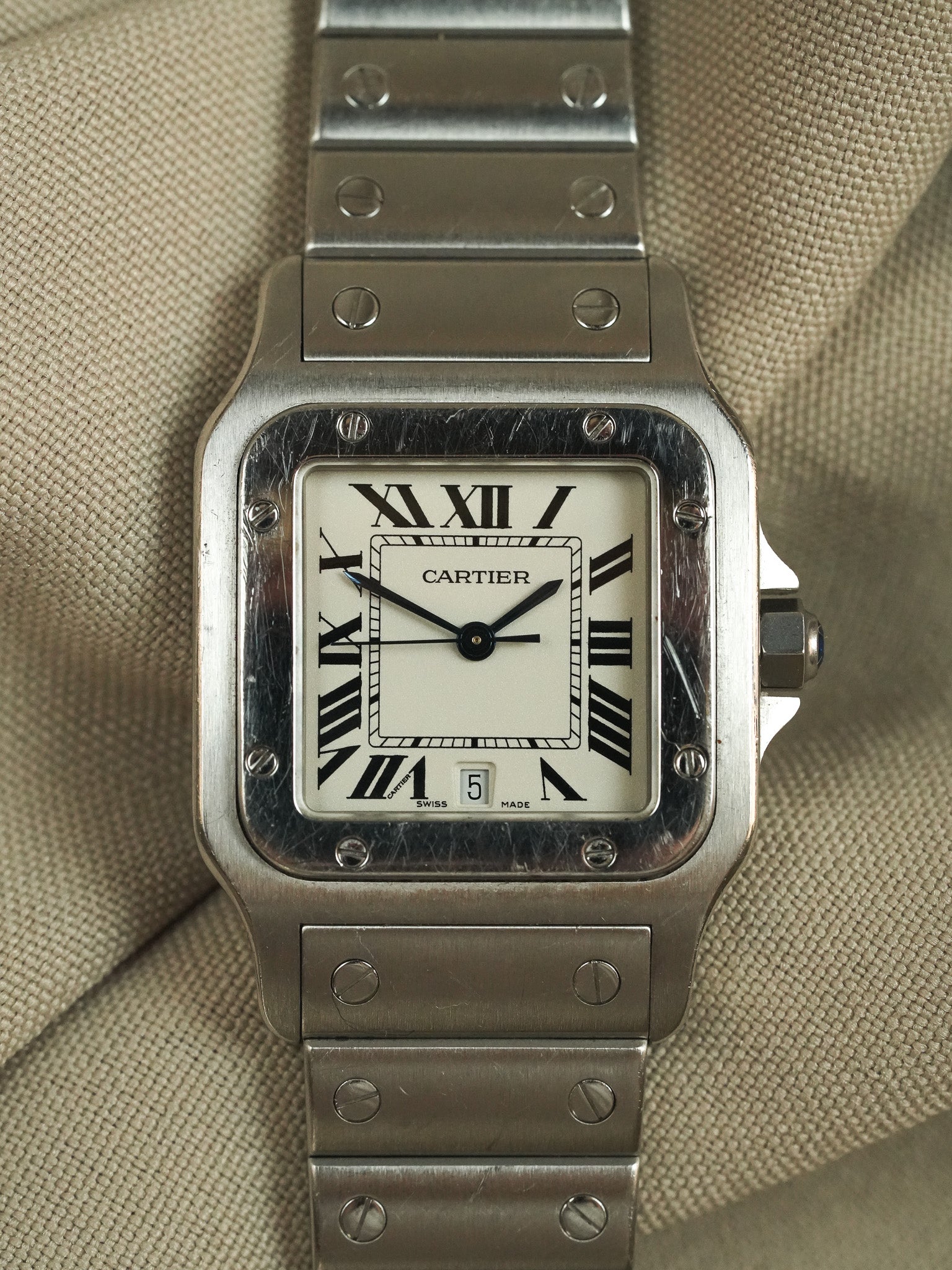 Cartier - Santos Galbée 1564 Сталь 29мм - 2000-е 