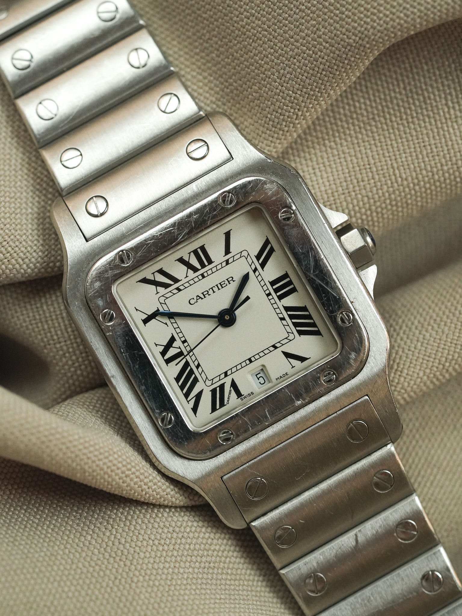 Cartier - Santos Curved 1564 Steel 29mm - 2000s 