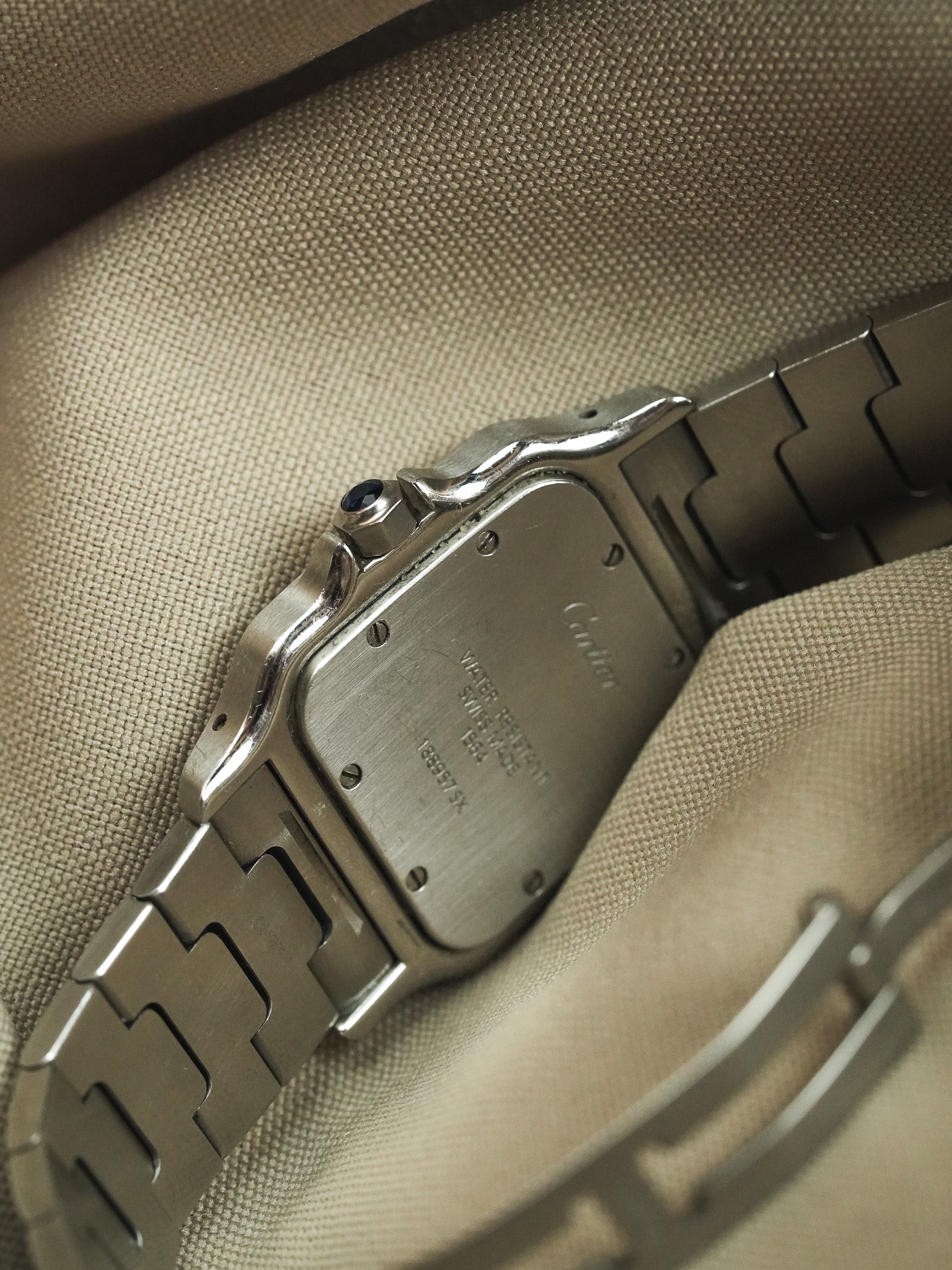 Cartier - Santos Curved 1564 Steel 29mm - 2000s 