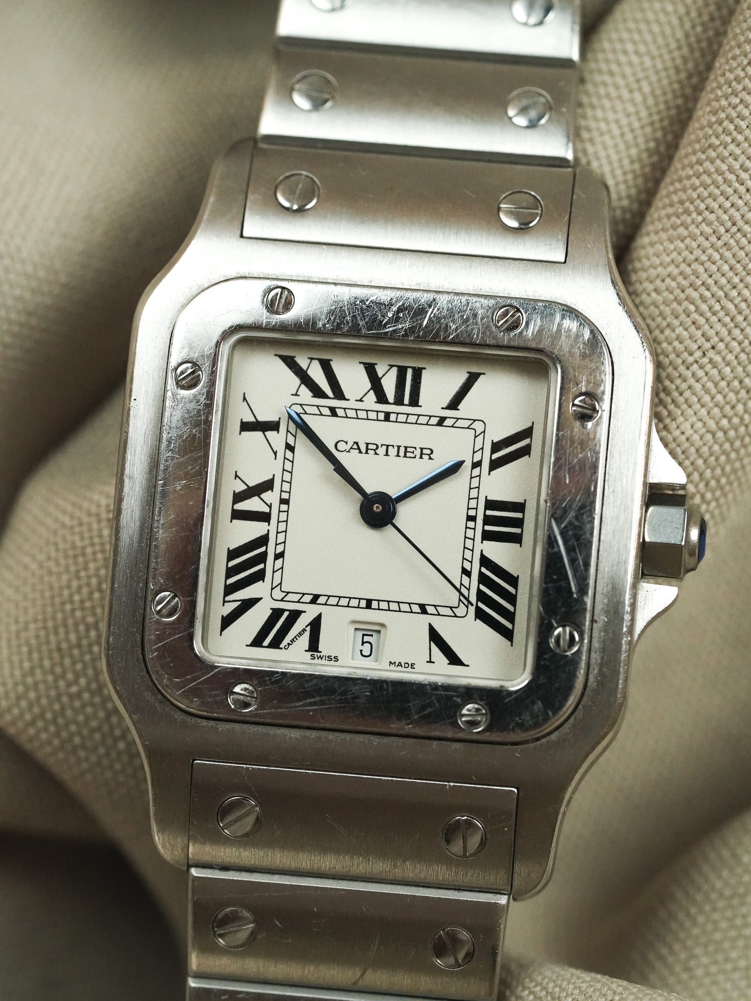 Cartier - Santos Curved 1564 Steel 29mm - 2000s 