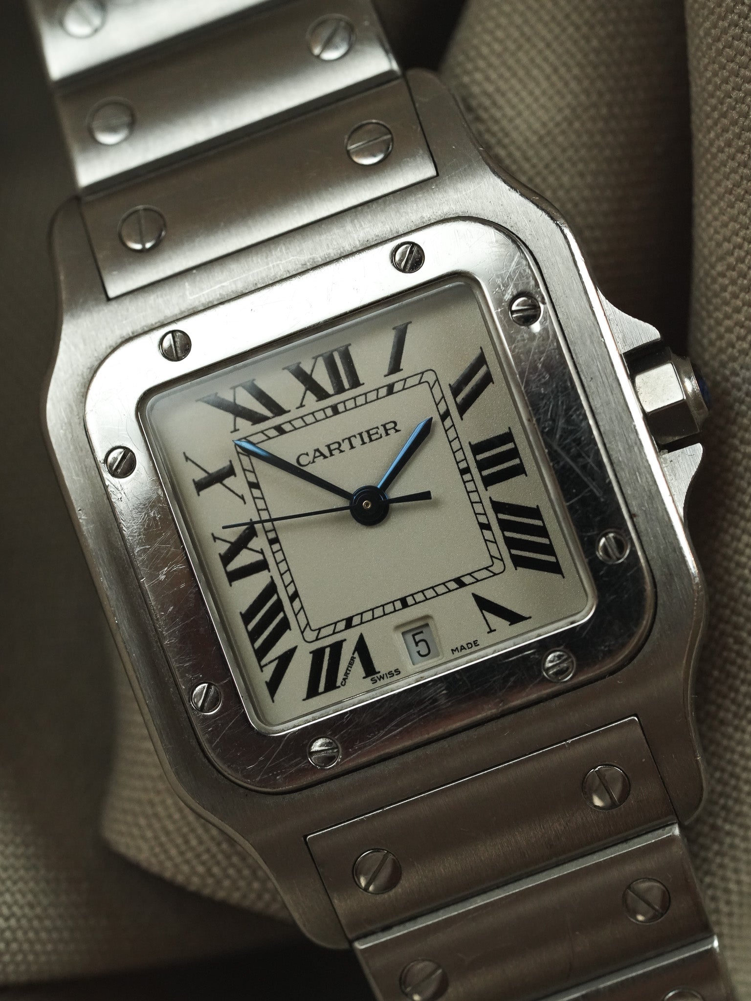 Cartier - Santos Curved 1564 Steel 29mm - 2000s 