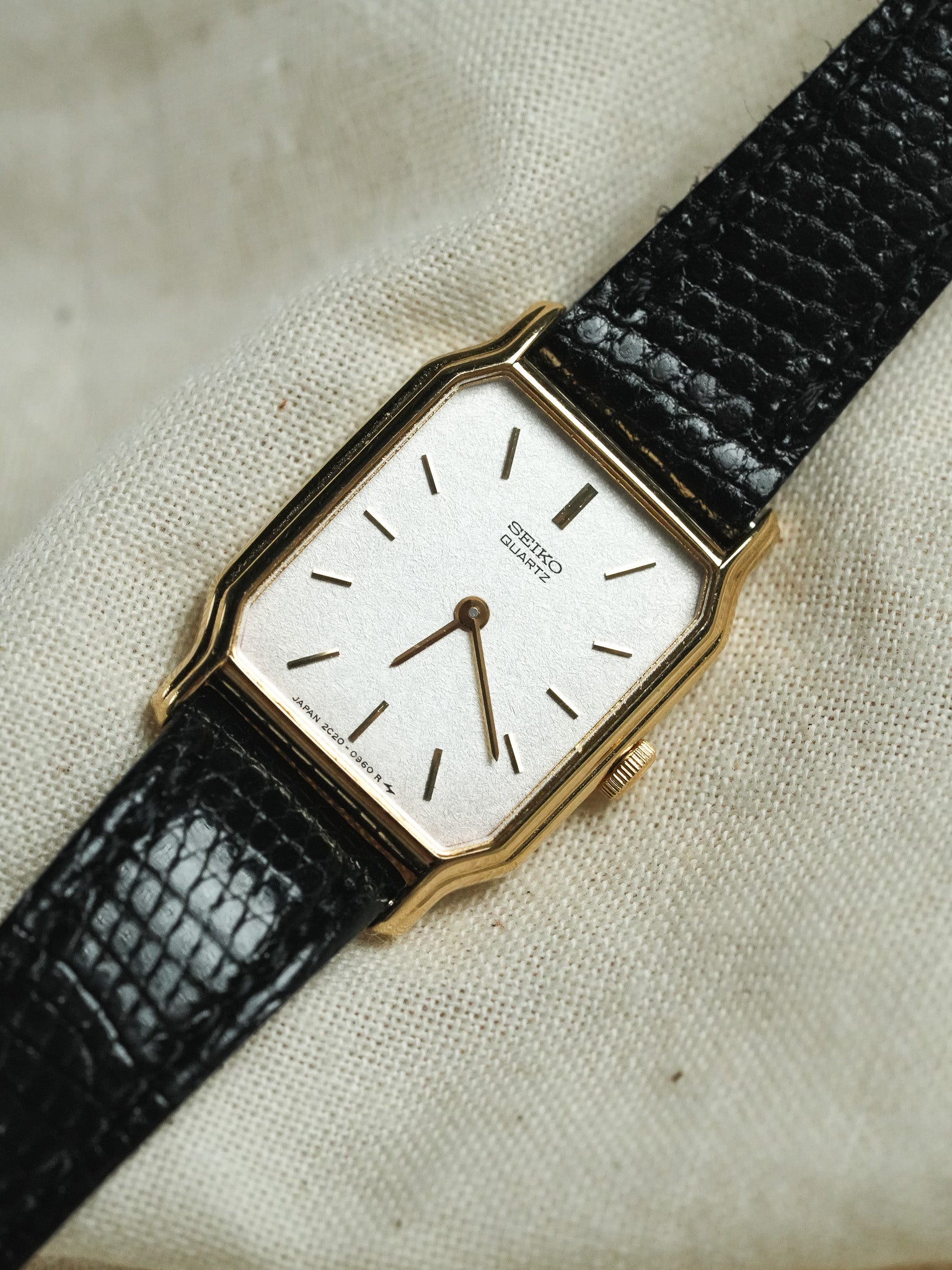 Seiko - Tank Or Cadran dorée - NOS - 1994