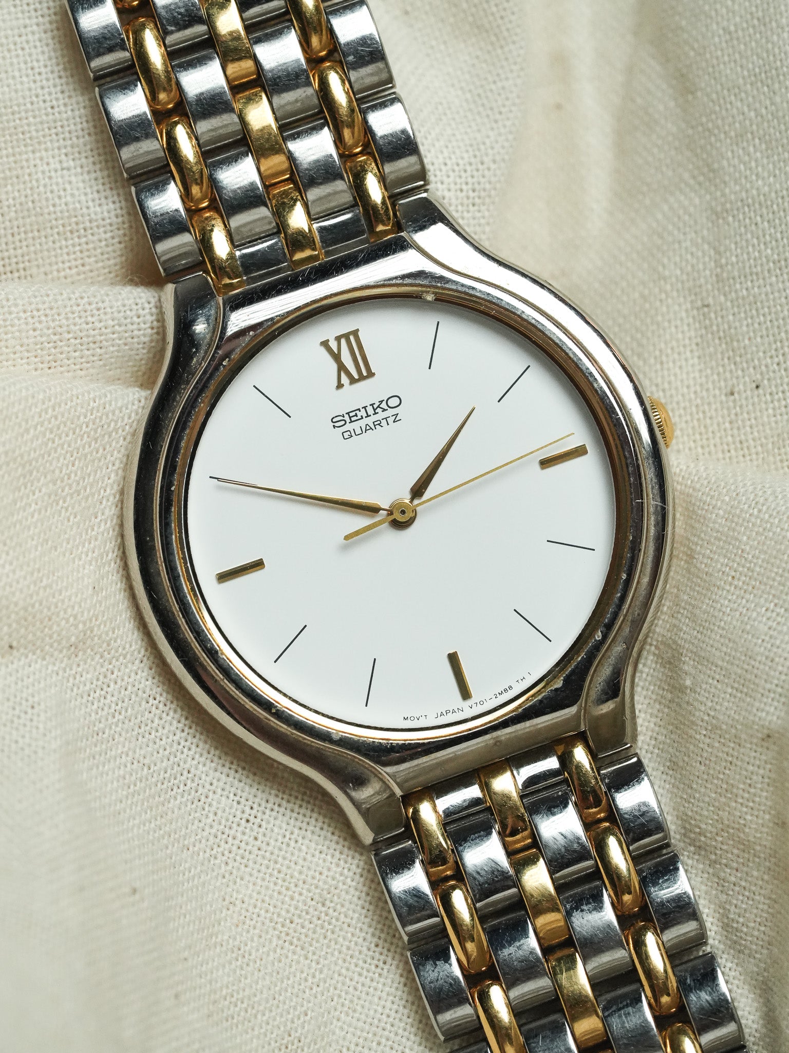 Seiko - Maglia 3 File Acciaio Oro - 1994 