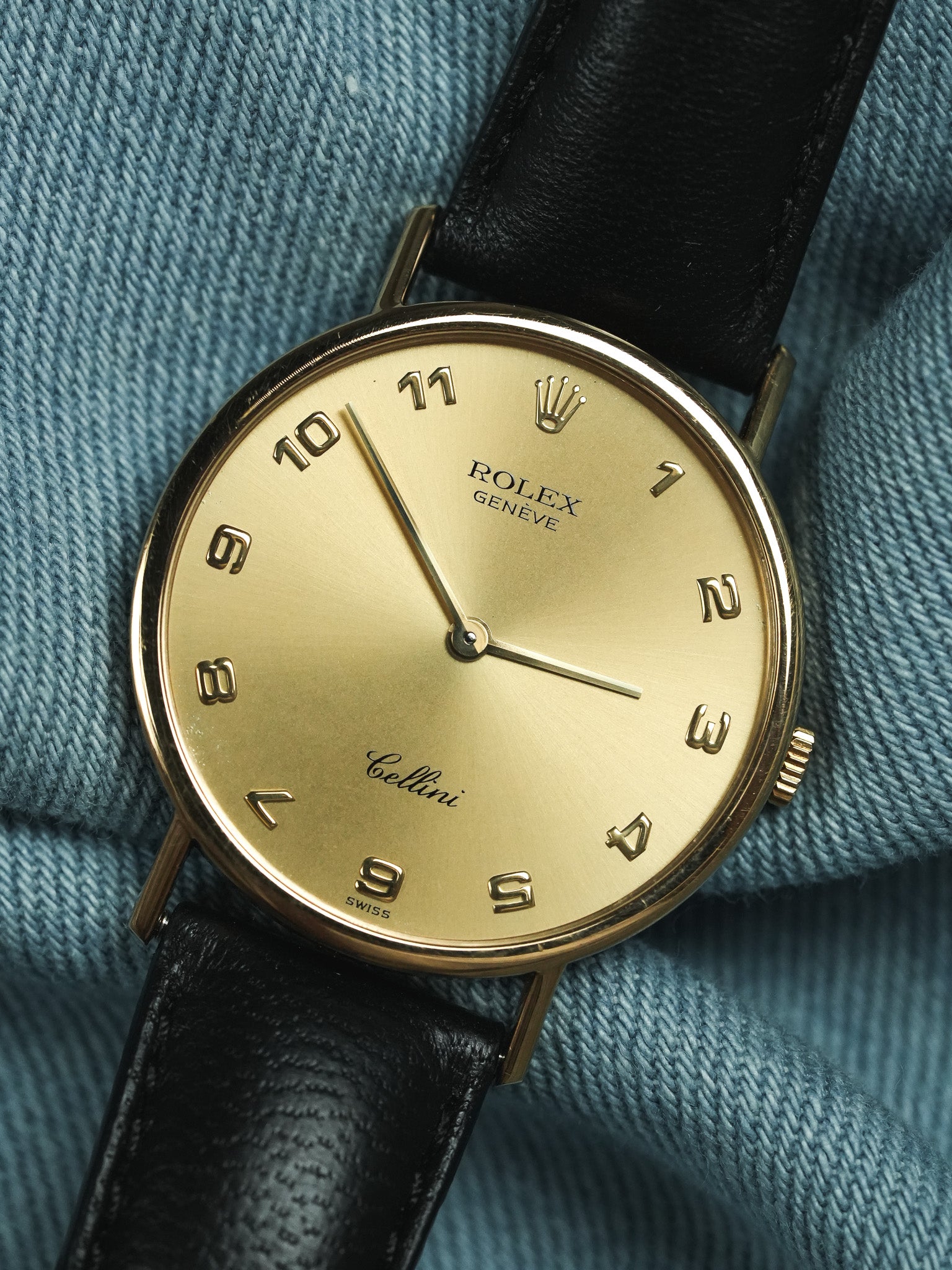 Rolex - Cellini 5112 or jaune 18k Chiffres arabes - 1989