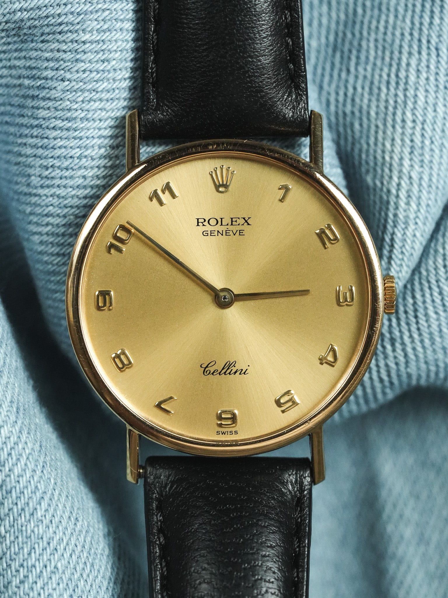 Rolex - Cellini 5112 or jaune 18k Chiffres arabes - 1989