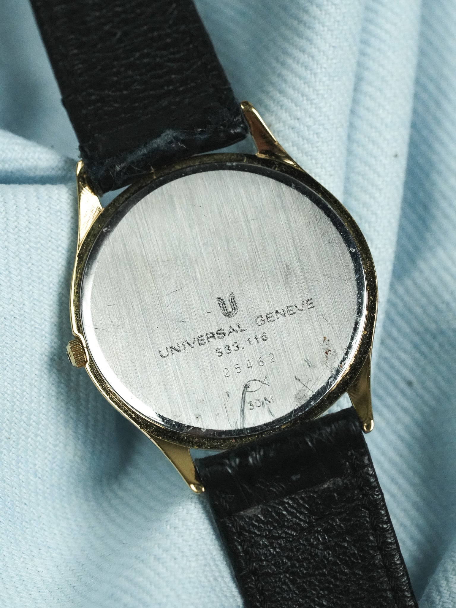 Universal Genève - 533.116 Arabic numerals All original - 1980s 