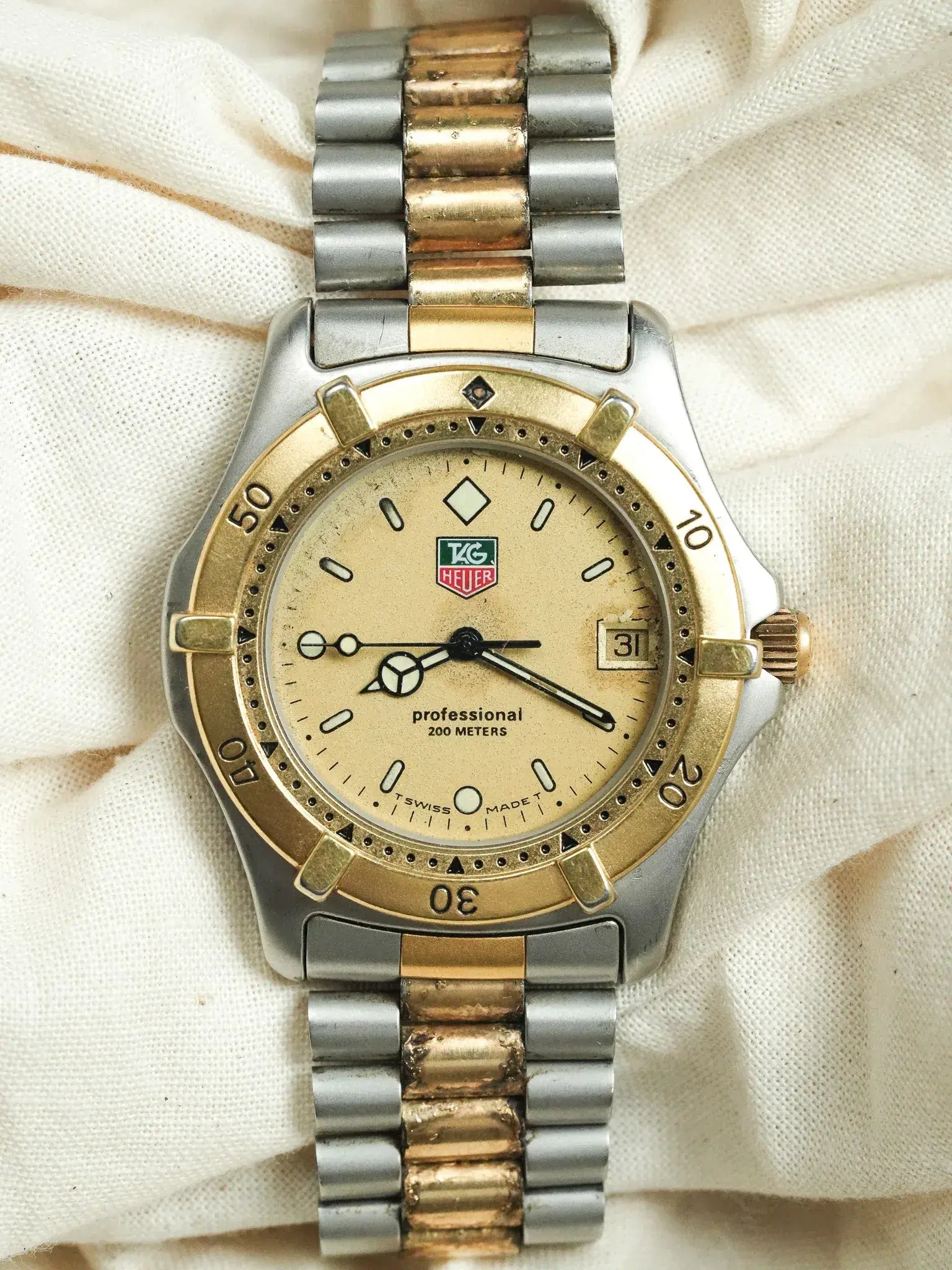 Tag Heuer - Professional 200M Acier & Plaqué or - 1990s